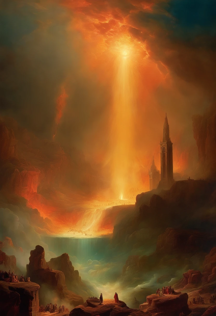The Last Judgement in the style of British artist John Martin