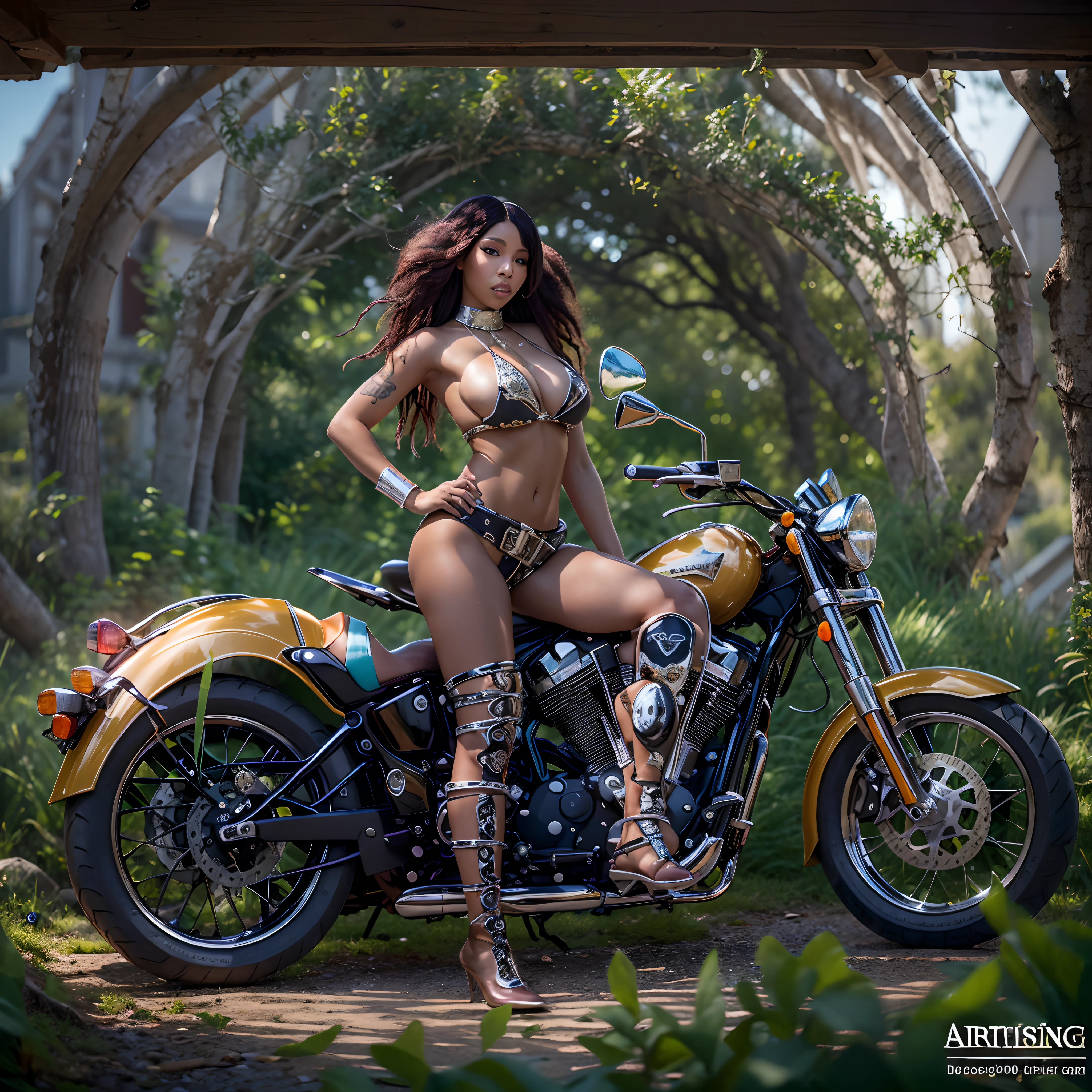 Masterpiece epic sunlight backlight Goddess Beach beholder outdoor urban mounted motorcycle_Harley_Davidson Suncraft Artificier hearth sundrop "Armada" contre-jours moto "Heavy Metal" Devastating Will-o'-the-wisp iota pixie sprite luminescence war battle mature female "luis Royo" dazzling ride bike, Cosplay riders richesse Amiral decorated "Nicki Minaj" Commander jukebox Pilots jacket cow-boy flag Earth sunLight ultra pro-Photorealistic optimal ultra high_quality opengl-shaders ultra high_detail accurate reflex ultra high-resolution perfection graduates volumetric lightning improved Octane_rendues UHD XT3 64K 32K 16K 8K DSLR HDR UnrealEngine5 3dcg shadow deep path Diva analogiques hairstyle dreads bangs extatiques symmetrical athletic african body skin tanmed suave cheekbones effects embarrassed glushes eye-liner saphirs saturate gorgeous dark beautiful eyes black pupils brown iris lazulis turquoise open mouth teeth (tongue droplet water drop of water) obvious smiles choke Floating Jacket Eccentric Cape Levitating Shoulders-Off Shirt Lace Clavicles White Papillotes embroidered leathers breasts reveal sideboob satin livid yellow orange corsait thick felt skirts matching bristles ample swinging spinels navel waist belt-chastity revealing heart diamond padlock silver agate pubis scarlet pubis-hairy indigo bristles protrusions silk Snap-lock tin gold garters thighs legs stainless steel boots gothic onyx, rubis summon milkweed floraison invoque viceroy magic incandescente creature CGSCOSITY butterfly Cristallines Wings (EOS R6 135mm 1/1250s f/2.8 ISO400) Monarch, Canon-ion flash blow glow opale impact, straight outfits armor heavy chrome flat rune lava bands population Tourmaline glyphe plasma cuivre "cyberpunk" sun background forest Equirectangular_360 glass mirror monster Fire Blast Flame Engravings Chef-D&#39 tattoo (par Michelangelo) Bruce_Weber sex girls naked nsfw varied multi etc.