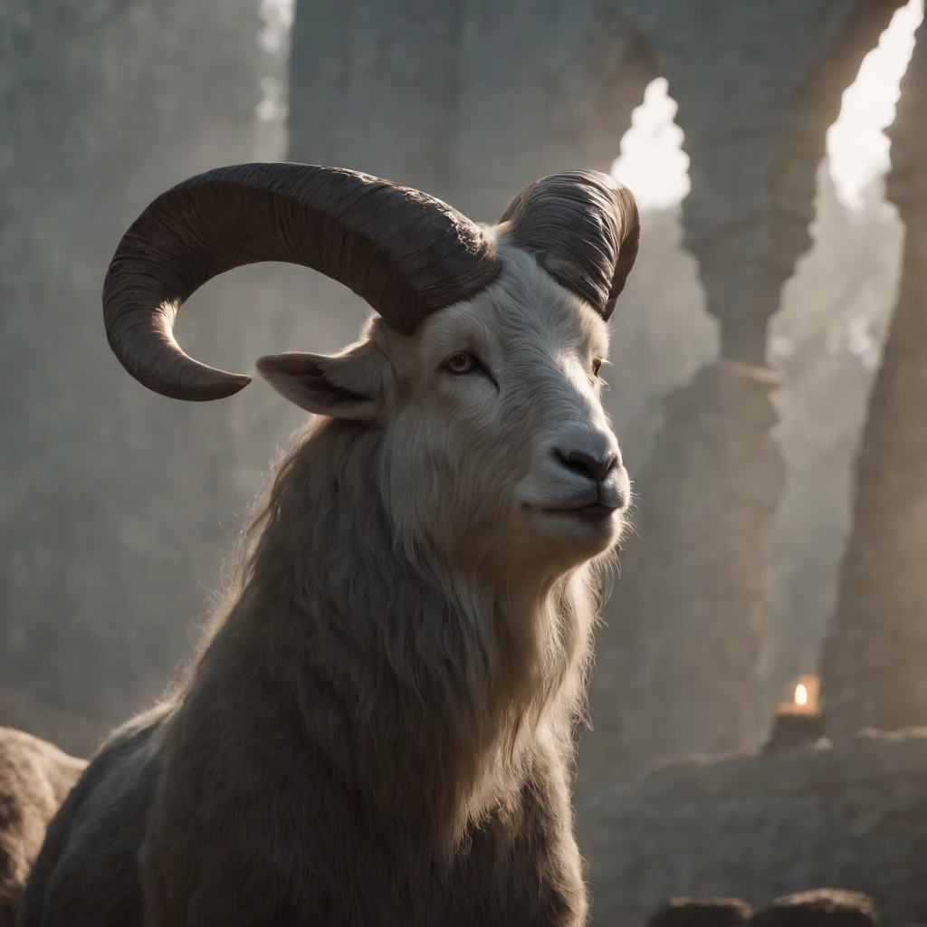 Hideous face,Strengthen your body,blood color eyes,Dark Greatsword,divinity,Pulsating life,Reverse goat's feet,intricately ornamented,A faint mist of blood,Sharp head angle,Partial hulling,Mysterious runes,fantasy features,Fantasy work,The contour is sharp