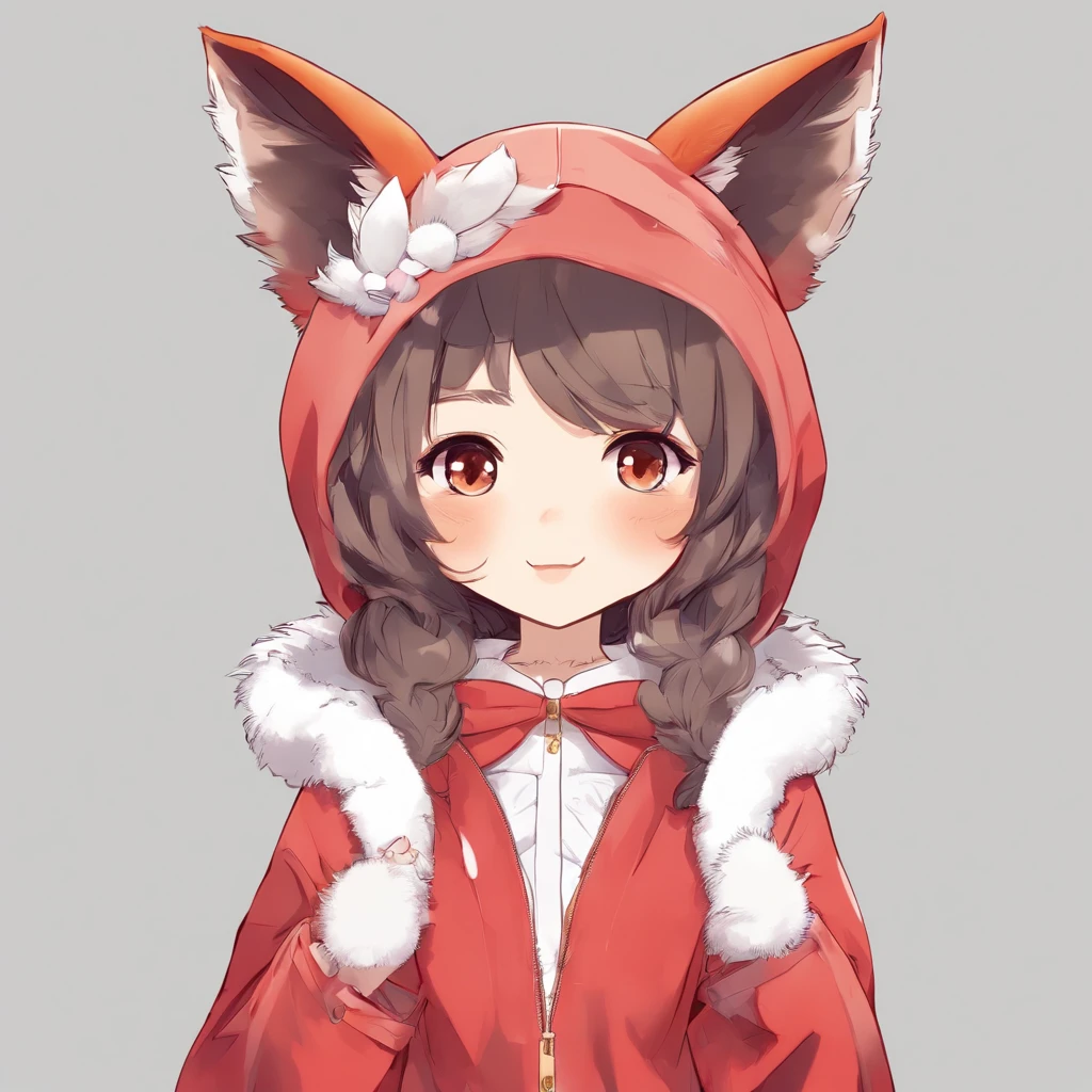 (fundo branco:1.4), (Silhouette of the head of a girl with fox ears, cabelos negros, olhos fechados, cabelos negros longos, with very elegant red coat and with pudôr, cabelo preto roupa de maga, O Deus Original), (anime illustration:1.3,japanesepopartstyle:1.3,),( Reasonable design, linhas claras, Alta nitidez, melhor qualidade, Very detailed, master part, Efeito de luz do filme, 4k ,Figuras de corpo inteiro coberto elegante)