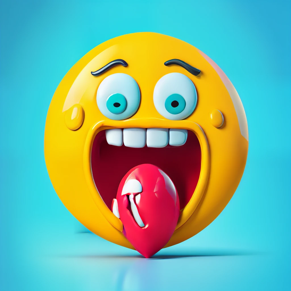 Emoji assustado
