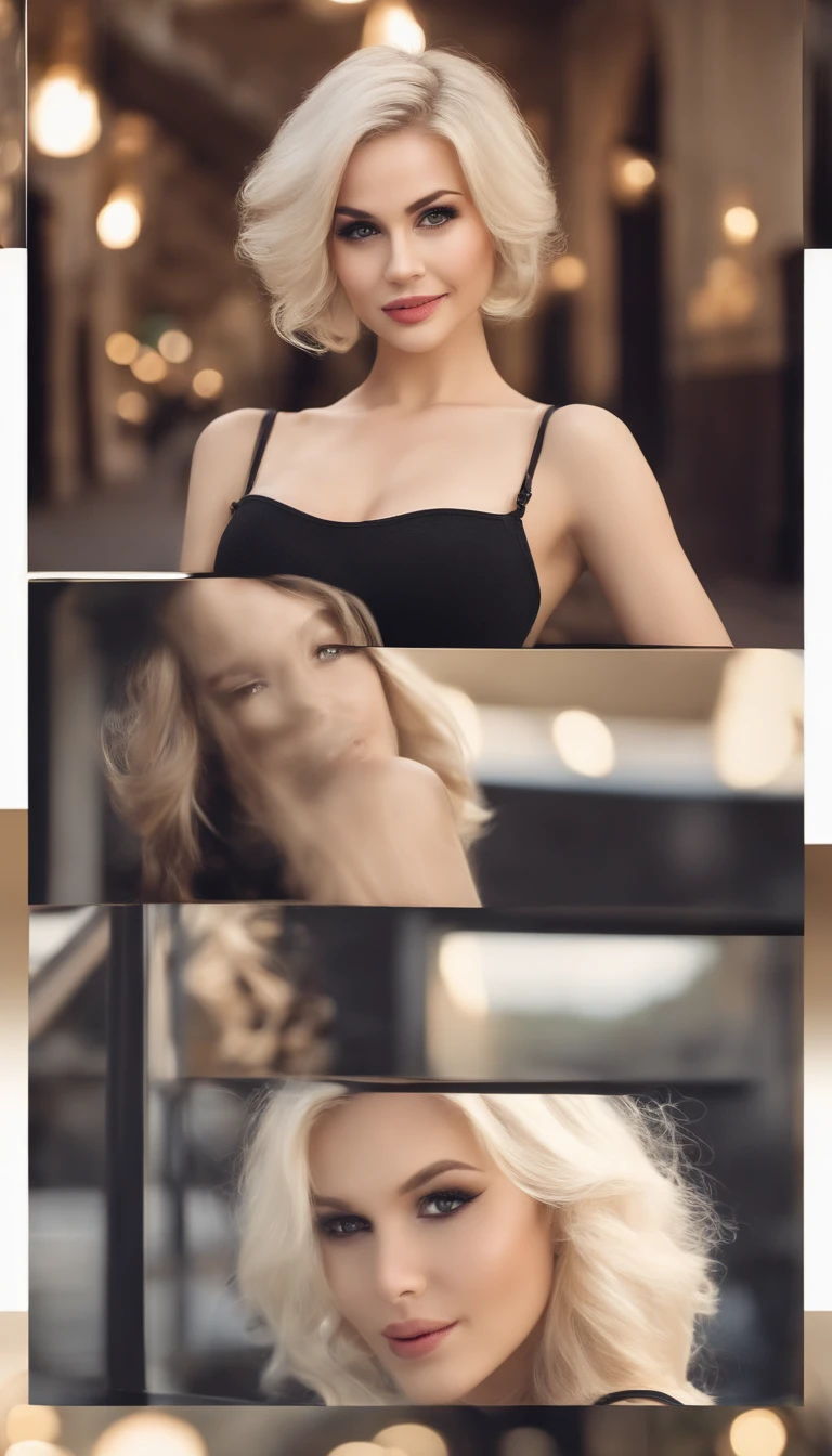 professional, (4k-photo:1.1) By (JeremyLipking:0.3), (Dietman Anna:0.3), (arian mark:0.3), (Sharp focus:1.3), High detail, Wearing (Low-top shirts:1.2), Beautiful detailed face, browneyes, Long blonde hair, (Attractive young woman:1.3), (Seductive:1.1), (Blushing:1.1), Hourglass body type, great circle, Wide buttock, blonde goddess, tight costume, tight attire, seductive grin smile, Pretty face, Perfect white haired girl, satisfied pose, cute seductive smile, beautiful blonde girl, Good young girl, Beautiful angle, Attractive pose, Cute girl, Sexy pose, gorgeous blonde, Full body picture, full bodyesbian, full body shot of, Wearing a black skirt and boots in paris