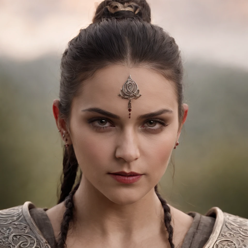 Hideous face，Strengthen your body，blood color eyes，Dark Greatsword，divinity，Pulsating life，Reverse goat's feet，intricately ornamented，A faint mist of blood，Sharp head angle，Partial hulling，Mysterious runes，fantasy features，Fantasy work，The contour is sharp, sun tattoo on head
