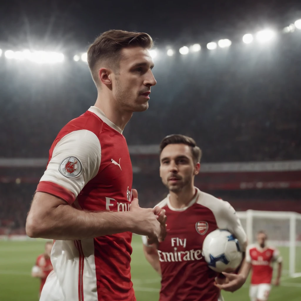 Soccer player in Arsenal