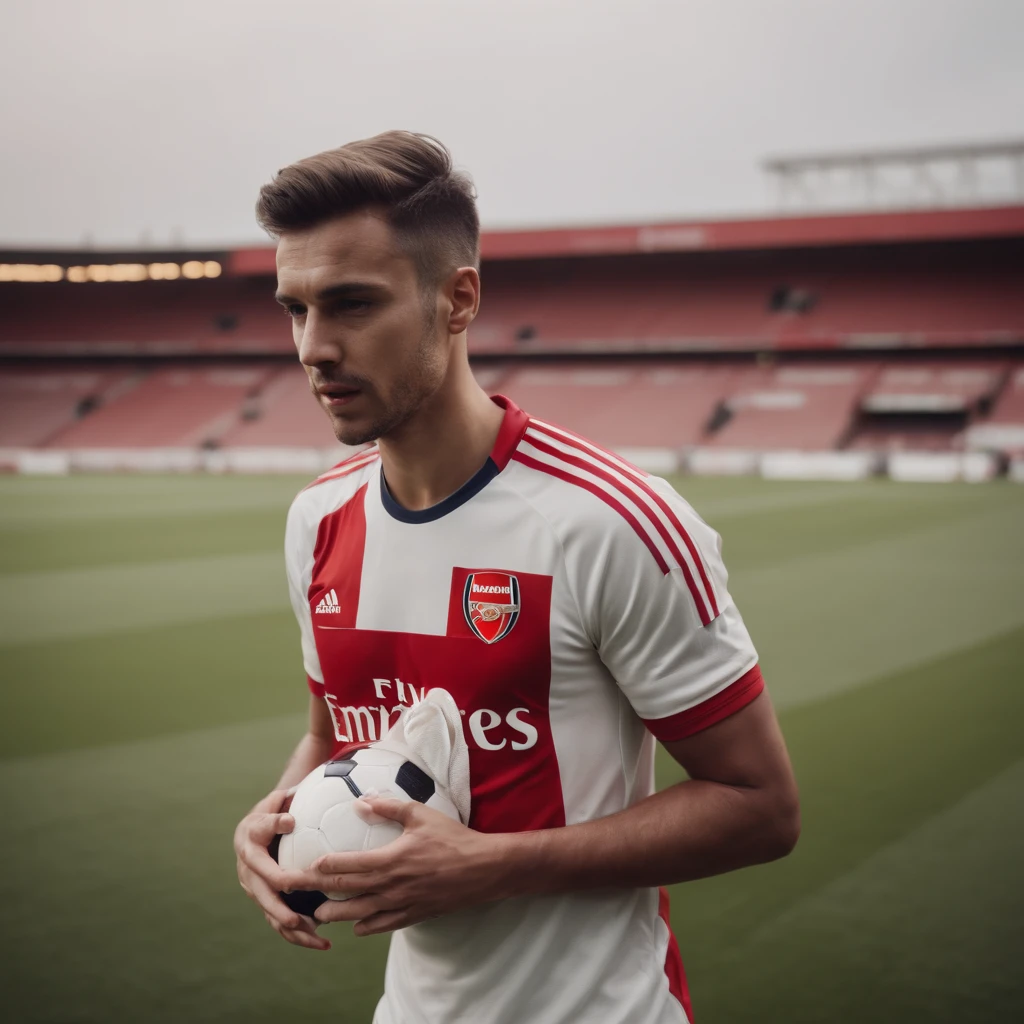 Soccer player in Arsenal