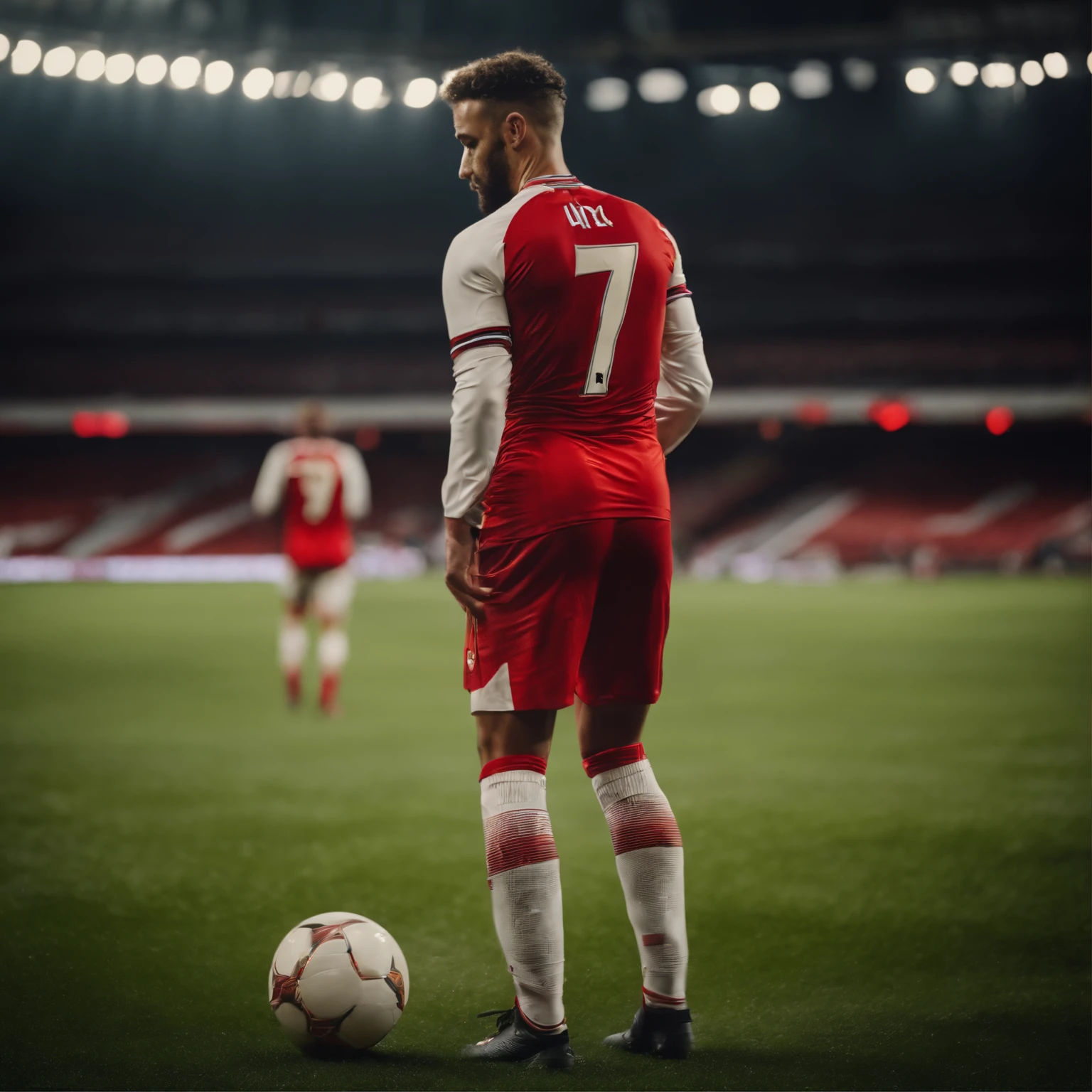 Soccer player in Arsenal