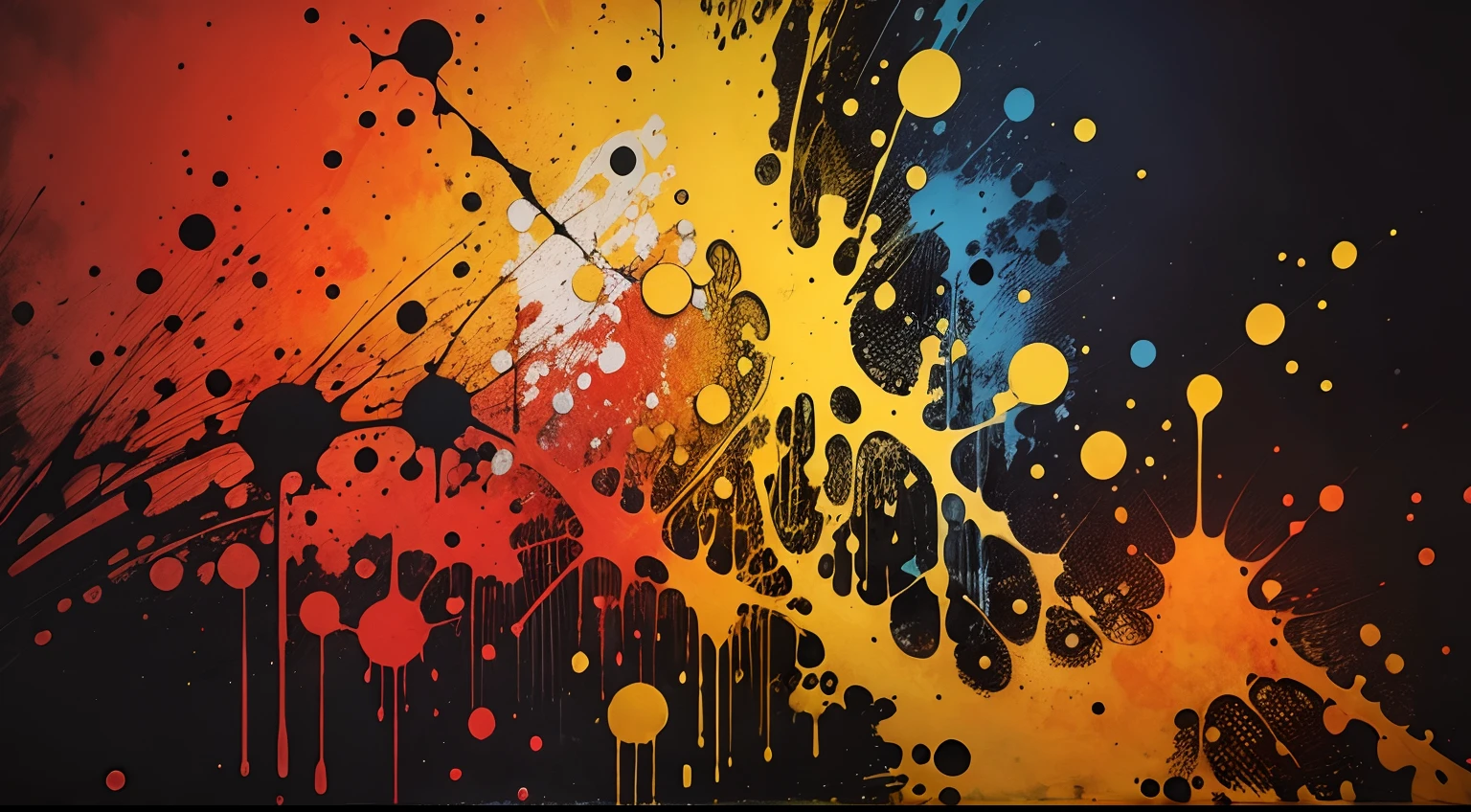 abstrato colorido jackson pollock