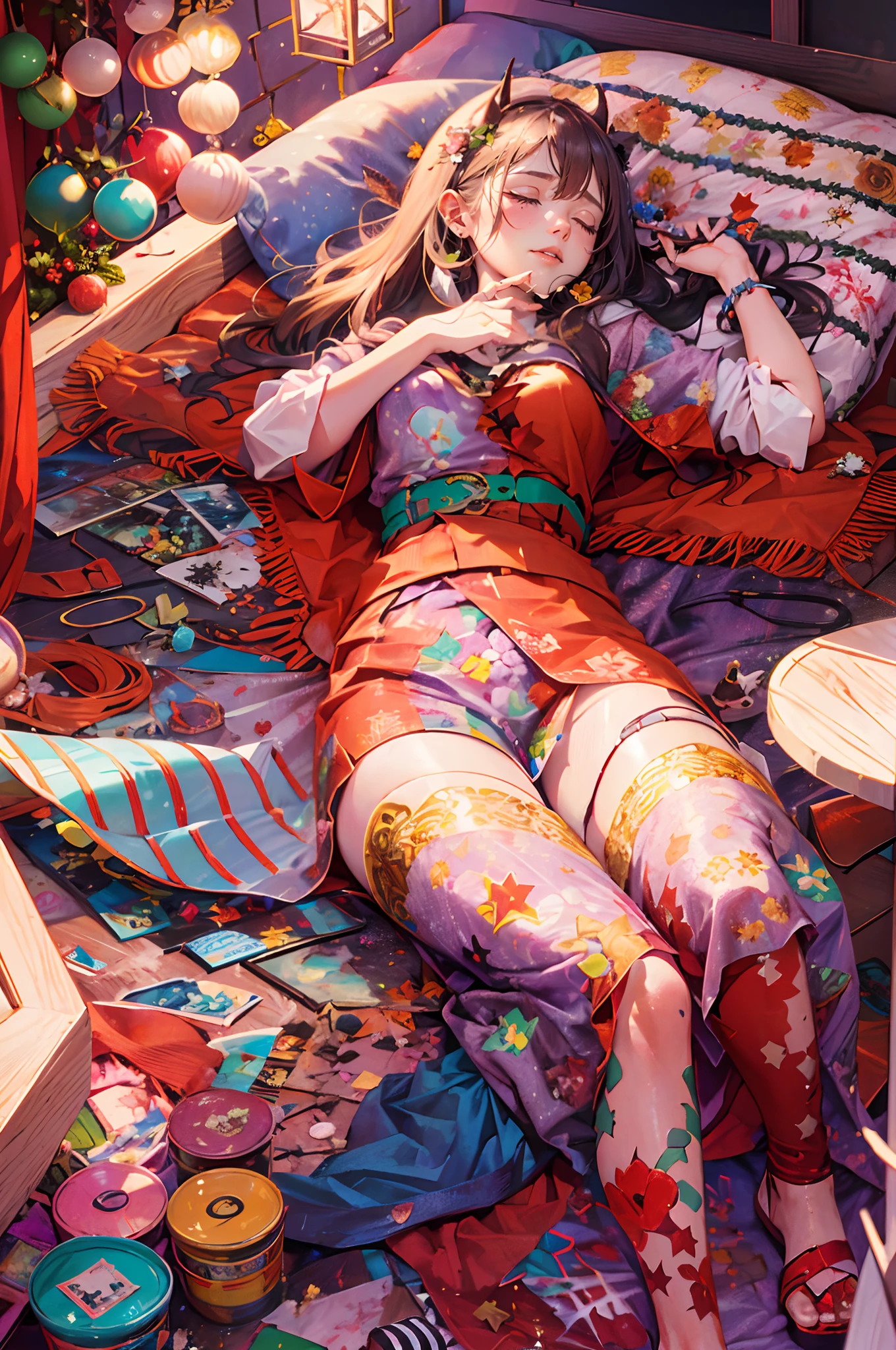 A cluttered room that can't be cleaned up