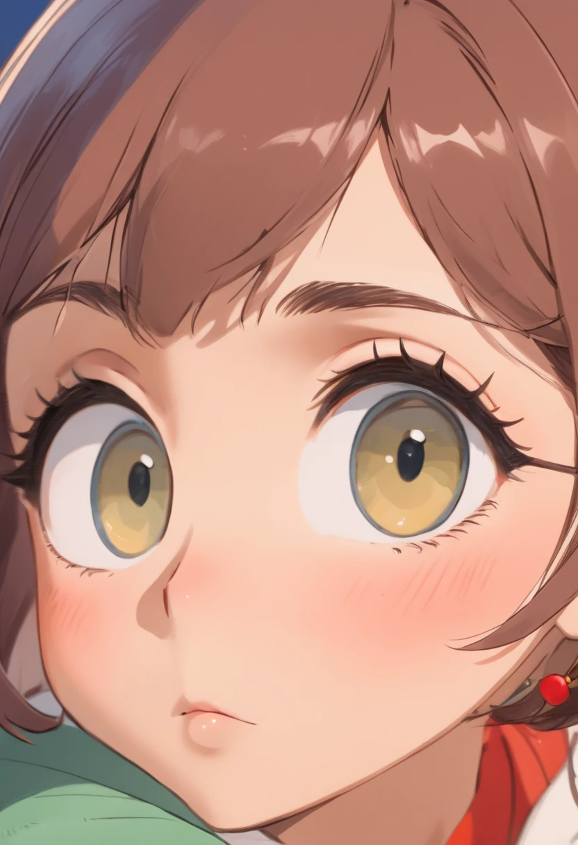 6 year old Japanese girl naked,Alluring,Sexy beauty,Beauty,Lust,Heart Eyes,Close-up excited ahegao face&#39;Eyes wearing silver-white mirrored lens sunglasses、I looked at the world reflected in the lenses of my sunglasses..(Side Pony,Colorful Hair), 