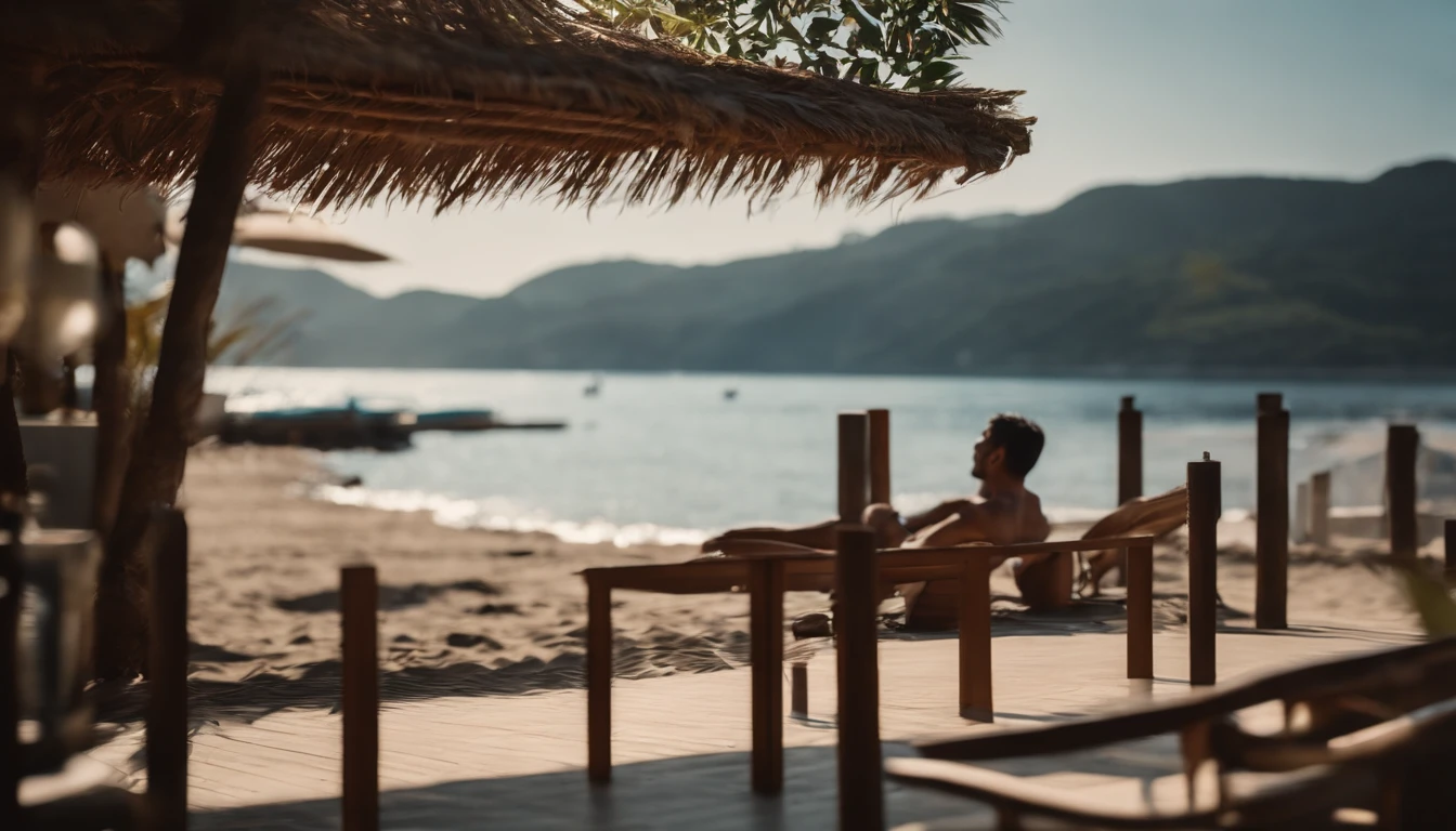 Resort,summer sunlight,sea breeze,Kaigan Street