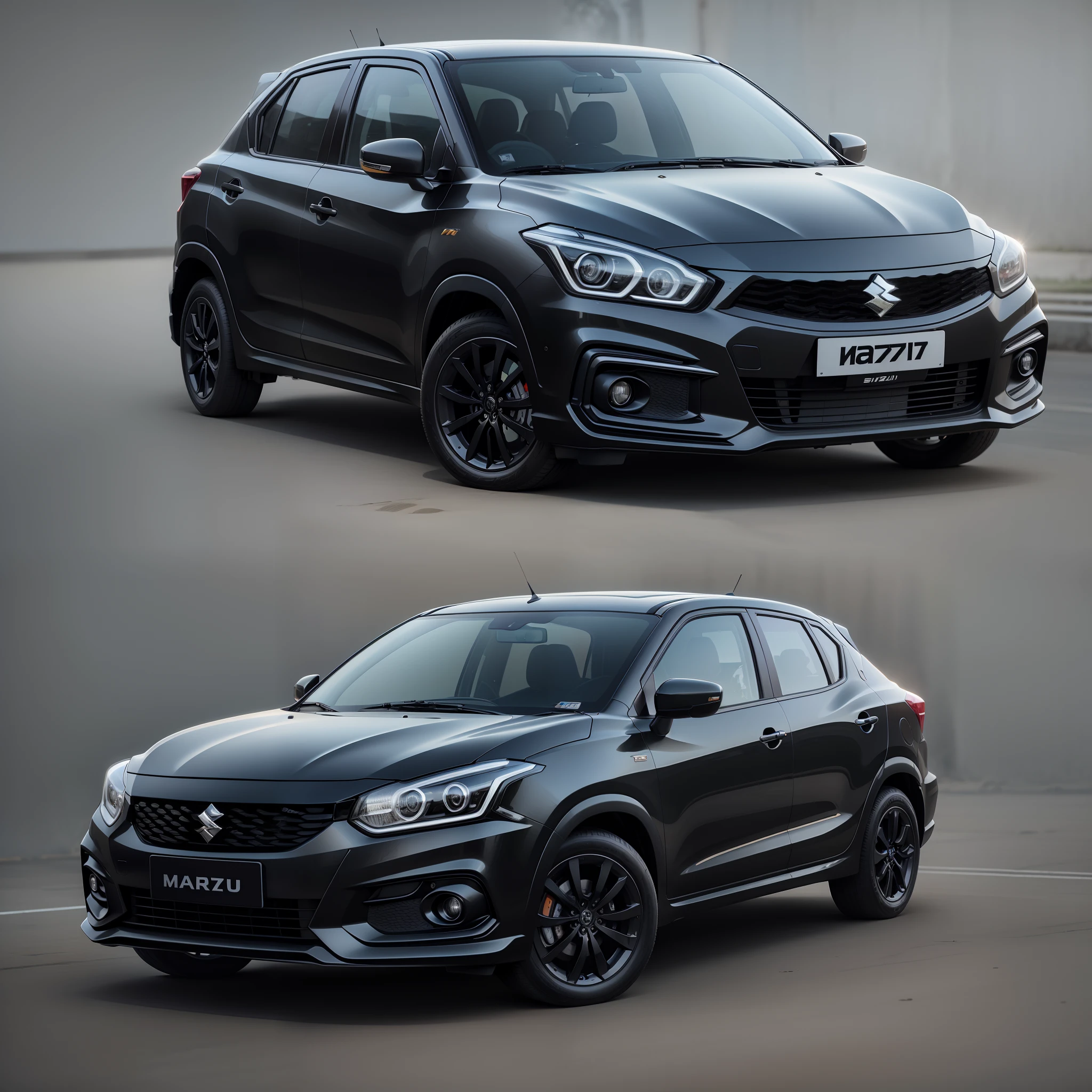 Maruti Suzuki Baleno in black and grey combination
