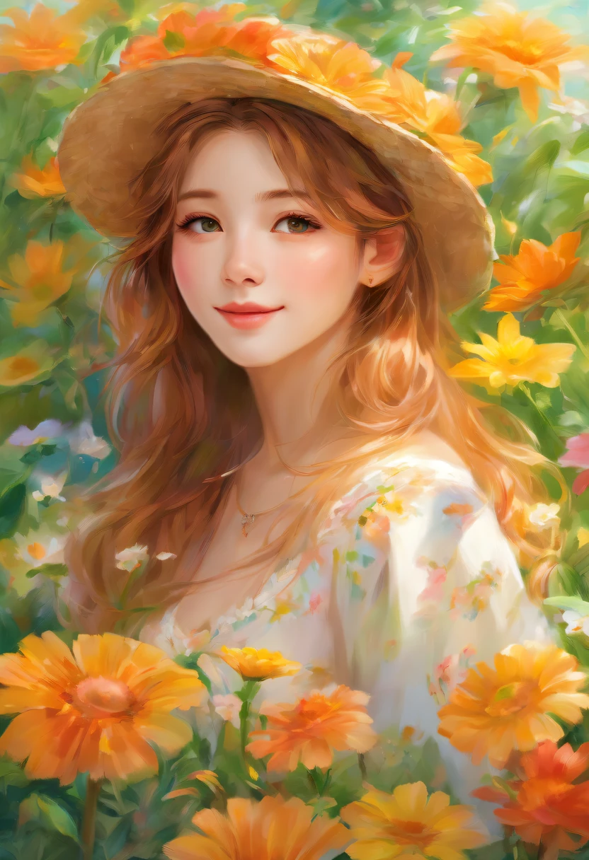 best quality,ultra-detailed,realistic,portrait,sharp focus,vivid colors,studio lighting,beautiful detailed eyes,beautiful detailed lips,extremely detailed face,long eyelashes,1girl,garden, oil painting,
chica in a vibrant garden, vibrant colors, lush greenery, blooming flowers, sunlight streaming through the trees, soft breeze caressing her hair, a serene and peaceful atmosphere. The chica has beautiful detailed eyes that shine with a hint of mischief and curiosity. Her lips, beautifully shaped and full, hint at a gentle smile. Her face, extremely detailed, displays a serene expression, radiating inner tranquility. She has long eyelashes that gracefully frame her expressive eyes. Standing elegantly amongst the flowers, she looks like a masterpiece, a work of art that brings joy to anyone who beholds her. The oil painting captures every intricate detail, from the individual petals of the flowers to the strands of hair gently swaying in the breeze. The studio lighting highlights her features, creating a sense of depth and realism. The colors in the painting are vivid and vibrant, taking inspiration from the beautiful hues of the garden. The portrait is done with sharp focus, ensuring every detail is crisp and clear. The overall effect is that of a realistic and mesmerizing portrait, bringing the beauty of the chica and the garden to life.