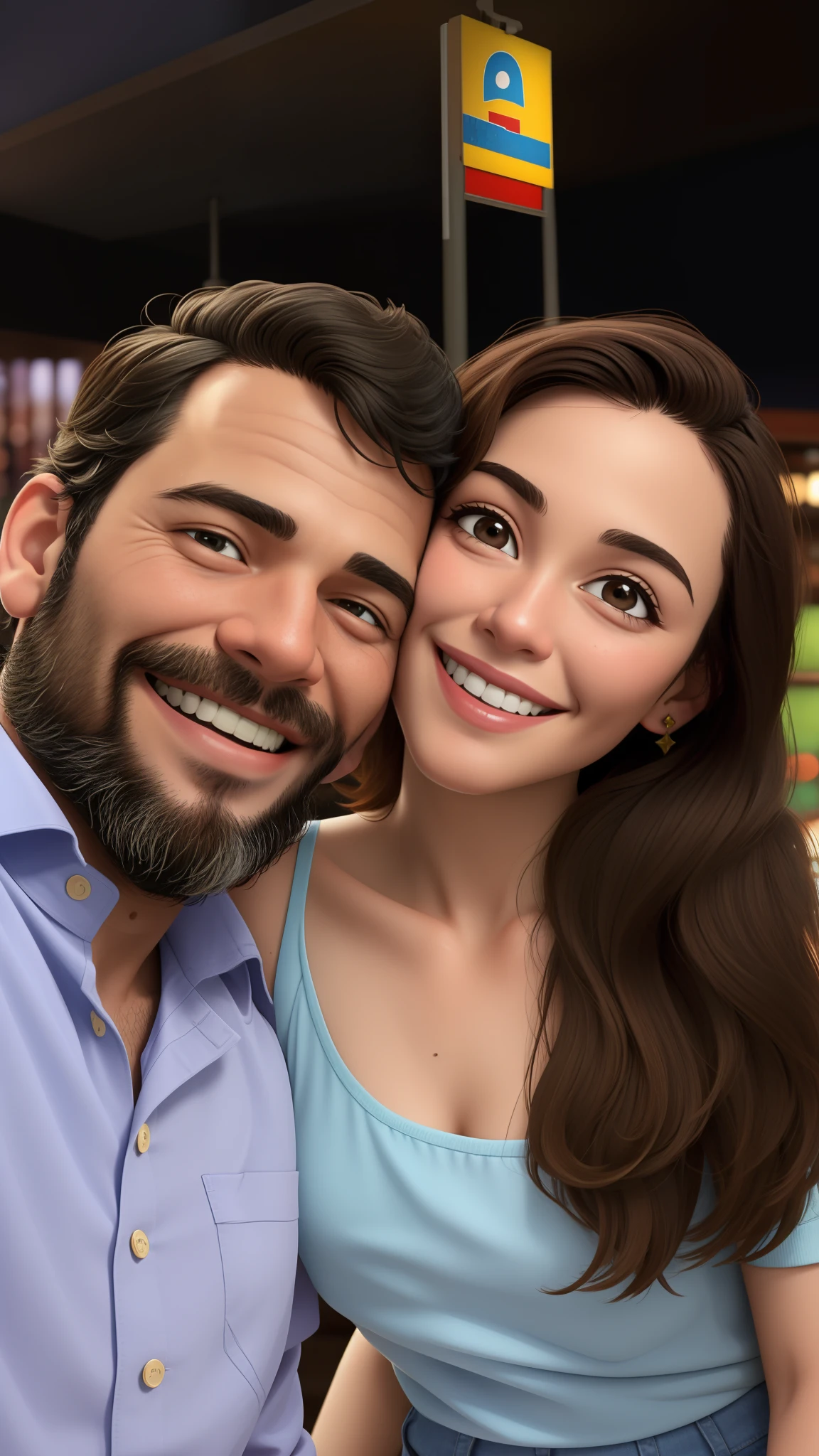 Smiling couple taking a photo in a restaurant at night, director: Nandor Soldier, Profile picture, Valentina's Pregnancy, Happy couple, director: Luis Miranda, Andrea Rocha, Fernanda Suarez, about, director: Felipe Device, Smiling couple, director: Enrique Tabara, David Rios Ferreira, 30 years old female, 30-year-old woman