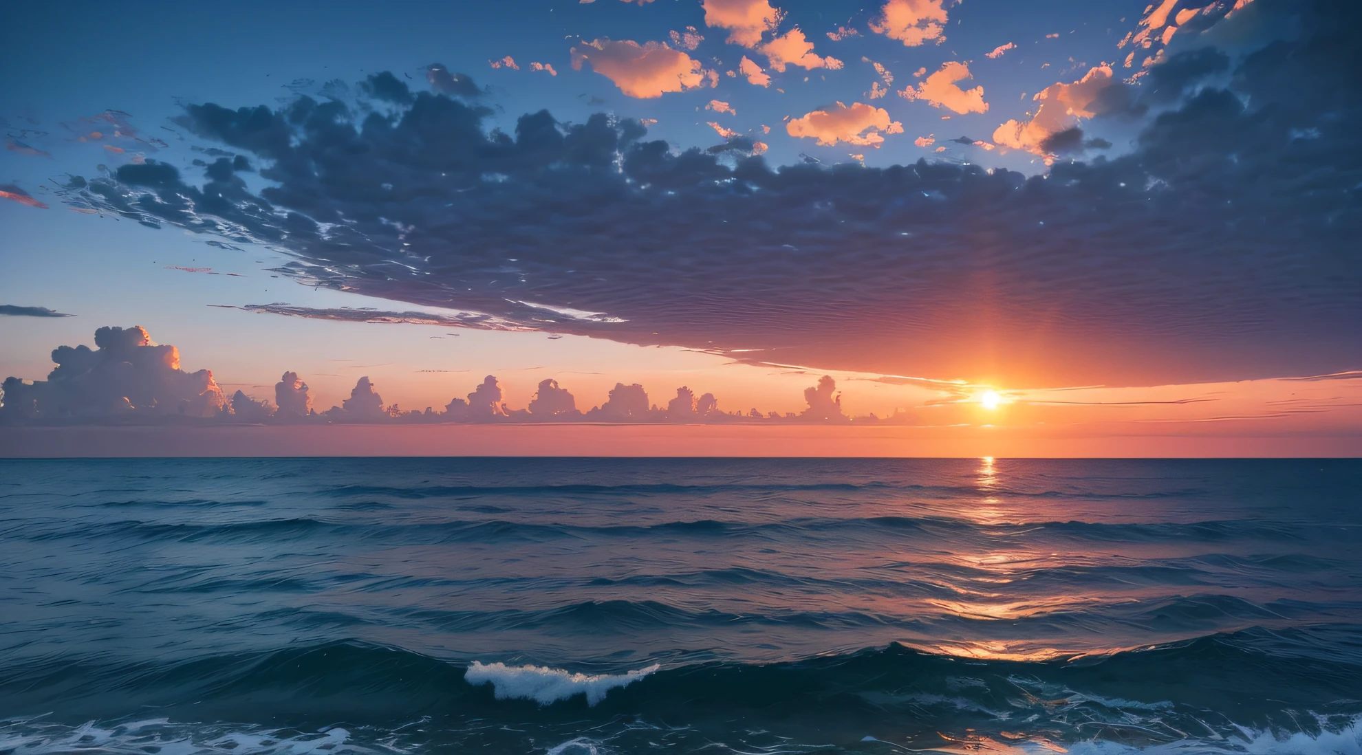 alistic LANSCAPE PHOTO SUN RISE WITH ocean early morning