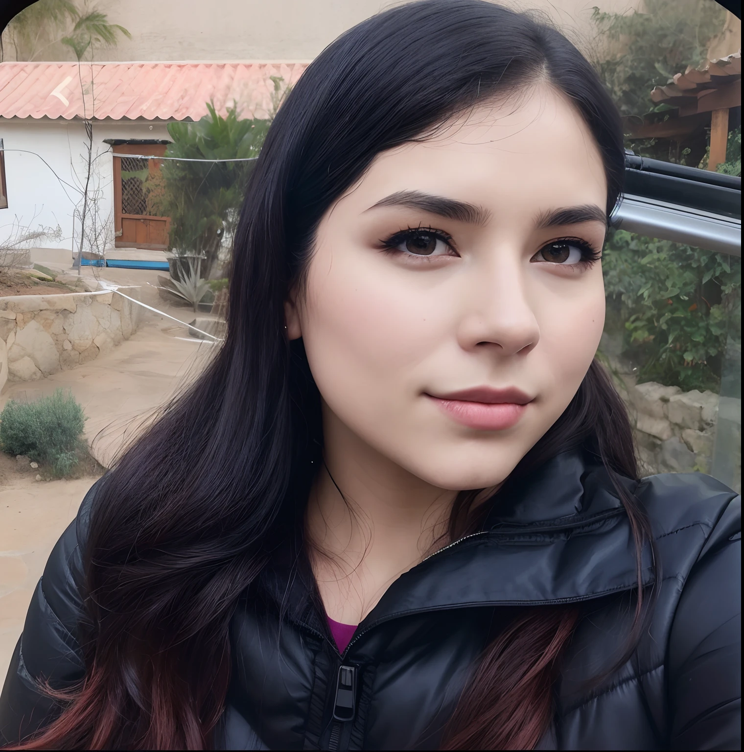 photo of a 25-year-old European girl posing as in the photo of the Mona Lisa、.RAW、Mujeres hermosas、(extra long wavy brown hair)、((Portlate))、((Una cara detallada:1.2))、((Detailed facial features))、(piel fina)、pale-skin、(Vestido de acero cyberpunk de escote profundo altamente detallado)、Entorno de megaciudad cyberpunk、(cool color)、humid、humid、Reflectores、(obra maestra)(proporciones perfectas)(fotos realistas)(highest qualityr)(detallados)fotografiado con una EOS R5 de Canon、 Lente de 50 mm、f / 2.8、NffSW、(8k)(papel de pared)(cinematography lighting)(Dramatic lighting)(foco nítido)(Enrevesado)、((Primer plano facial))、
