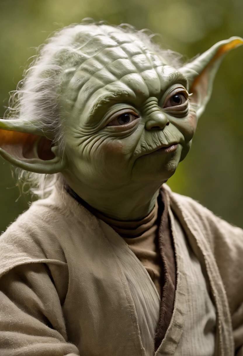 Yoda como personagem de combate mortal, vestido com roupas de combate mortais, (Roupas de combate mortais:1.5), (imagem de corpo inteiro 2)
