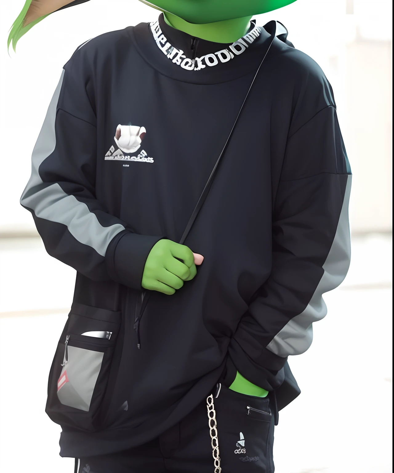 baby yoda street wear, pochete adidas, corrente