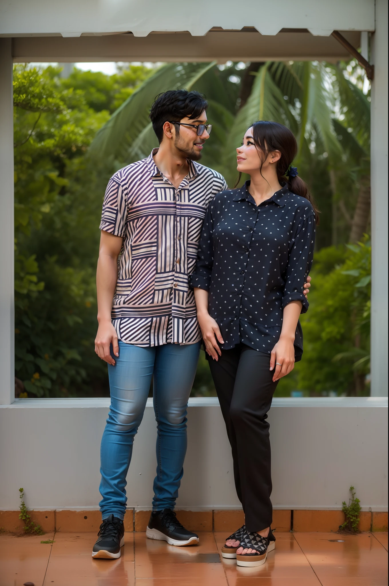 Couple on a beautiful island