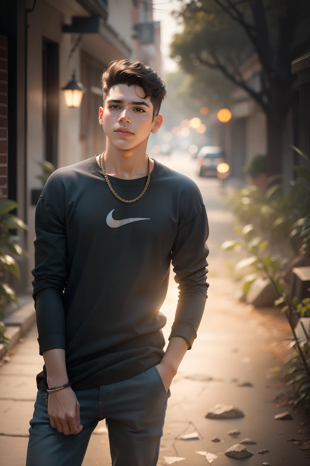 Album boy attitude background change realistic face