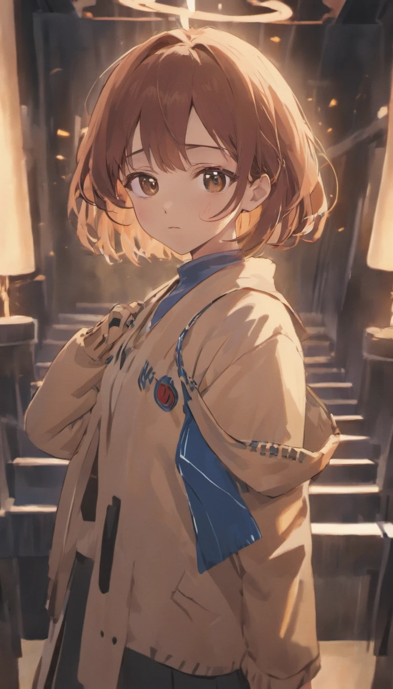1girl,solo,anime,animation,kyouto animation style,(suzumiya_haruhi),,brown eyes, medium hair, serafuku, blue sailor collar, blue skirt,standing,(crossed arms),(Literature Club room),anguish,troubled eyebrows,looking away,masterpiece,best quality,ultra-detailed,highres,high-resolution,extremely detailed CG,4K,8K,super fine illustration,super detailed skin,highly detailed,highly detailed background,hires,perfect anatomy,beautiful detailed eyes,perfectly crafted,cinematic lighting,dynamic lighting,anime,animation