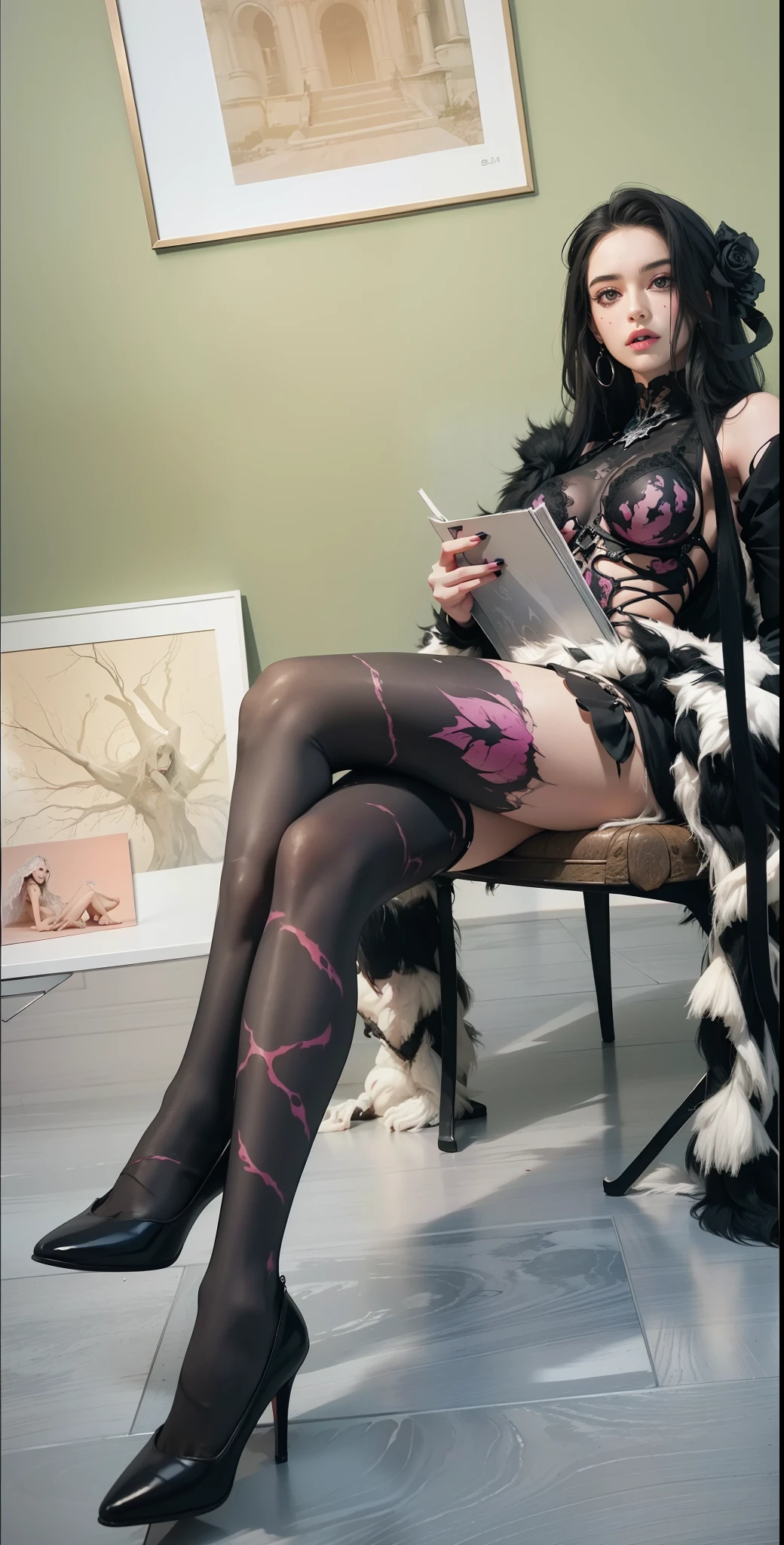 Fine matte paint,Skeleton Dark Angel,Haunted castle with large wings, Fill the drawing table with a knife,terroral,uncanny,horrid,secret terror,tentaculata,grape trees,The eye,uncanny valley effect teeth,all fours,Critters,Blood Moon,Woman's carcass,body art,Sexy beauty,8K,Blu-ray quality,Stunning graphics,hight contrast,Bright colors,