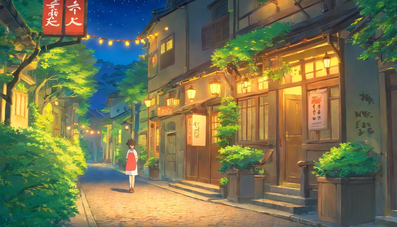 the met、nighttime scene、colorful animation stills, Detailed landscapes, Honest portrayal、hiquality