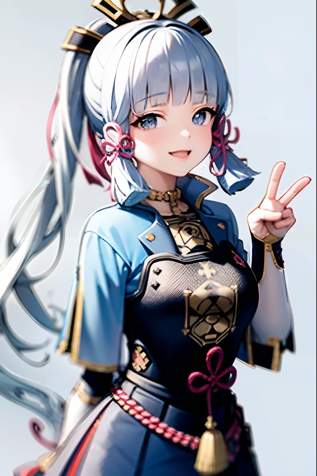 best qualtiy，超高分辨率，1 teenage girl，sleeveless white button shirt，a black skirt，Black collar，adolable，Kpop idol，aegyo sal，Platinum blonde hair，puffy eye，The expression of wide eyes，full bodyesbian，facing the front there。, skirt lift,((pussy))