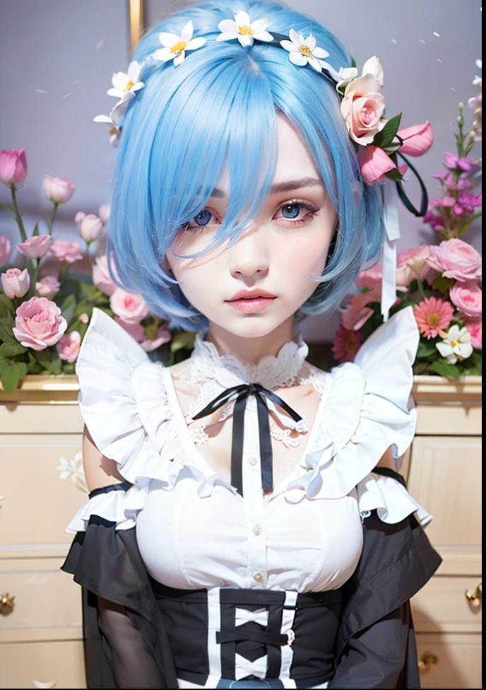 heart earrings, pointy ears, crown, hairpin, hairband, blue hair, blunt bangs, frown, fangs, Art Deco, Surrealism, Op art, blending, reflection light, jpeg artifacts, chromatic aberration, viewfinder, chart, rounded corners, from side, high details, award winning, highres --auto