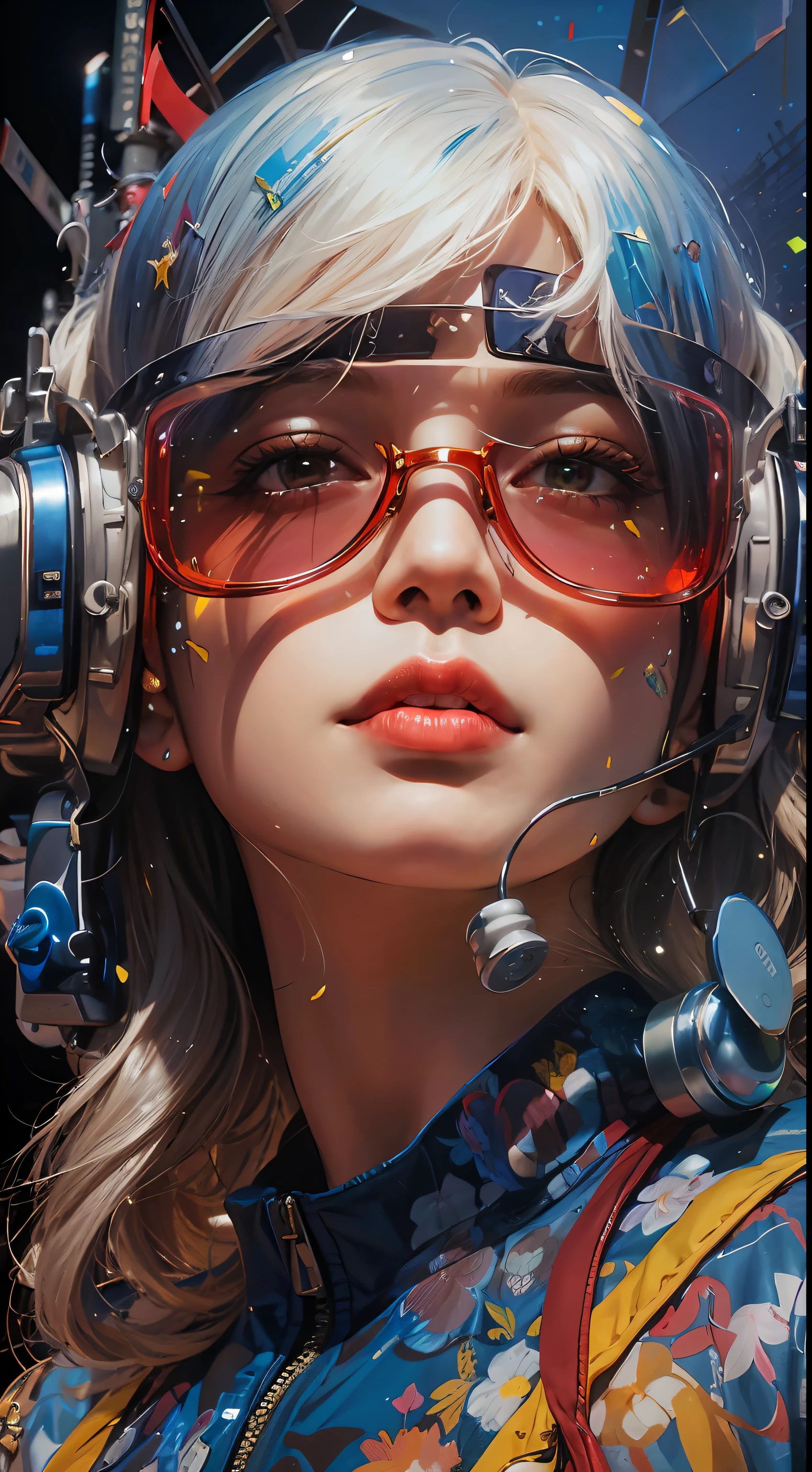 Boris Vallejo style, short hair bikini girl, holding a pistol, sweaty all over, textured skin with shiny, fusion of hyper-realistic painting, delicate brush strokes, pure white background, photorealistic (8k, RAW photo, photorealistic:1.25), (lipgloss, eyelashes, gloss-face, glossy skin, best quality, ultra highres, depth of field, chromatic aberration, caustics, Broad lighting, natural shading, Kpop idol) Watch the audience with serenity and goddess-like happiness,