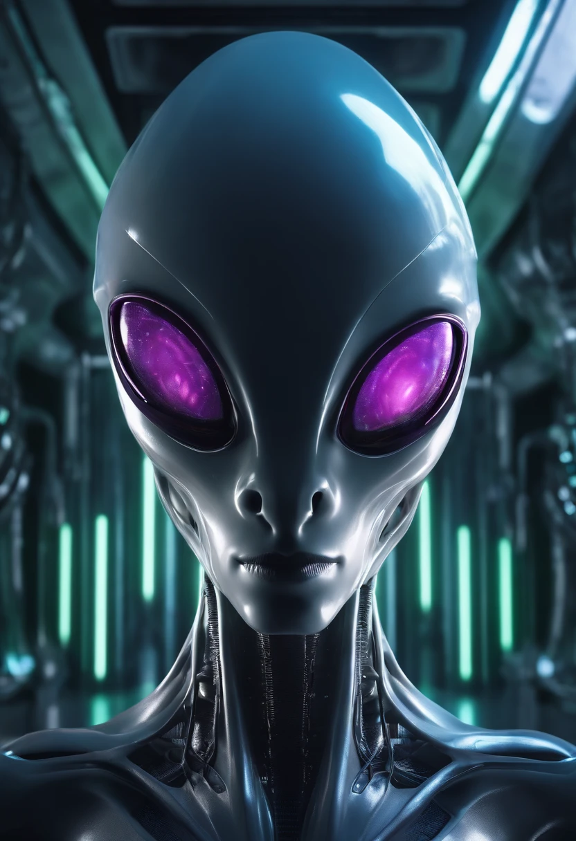 "Alien inside the futuristic alien medical research laboratory, Slender-bodied alien inside alien cell regeneration room, Giant multifaceted eye alien exploring alien hologram, Alien in futuristic alien costume inside the extraterrestrial genetic healing lab, Ete-Grey pink and purple alien in innovative alien environment, alien with telepathic abilities inside the alien medical research center, Curious and affectionate hybrid alien inside the futuristic alien laboratory, alien with multiverse view through the almond pupil inside the healing alien light chamber, Alien with bio-organic appendages on an alien humanoid body at the Alien Science Laboratory, alien with telepathic texture details inside the portrait of a humanoid alien, alien exploring the alien environment with advanced 3D modeling technology, Alien in futuristic costume with surreal lighting effects inside the futuristic alien room, alien with alien cybernetic implants in an alien medical research lab, alien with digitally enhanced alien atmosphere, Blue alien with elongated head inside an alien cell regeneration laboratory."