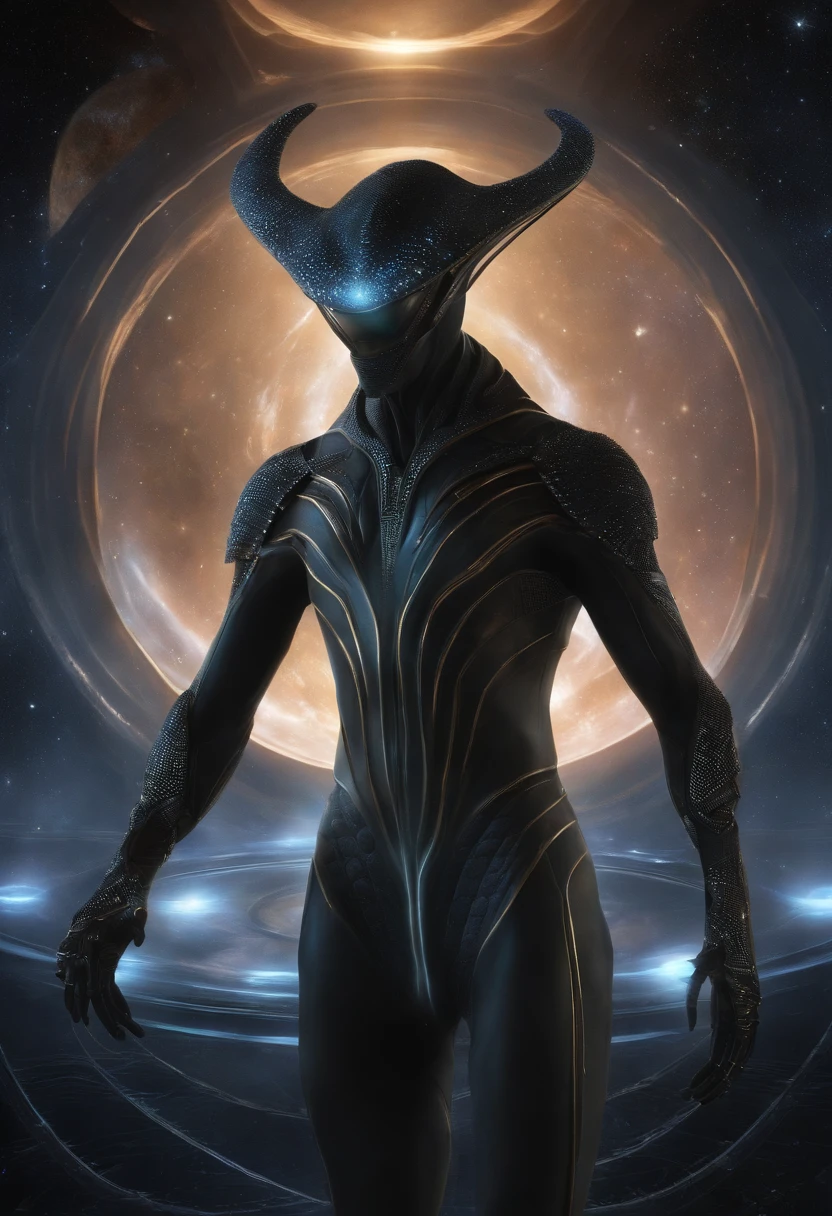 Um mago alien marron , alien possesses incredible humanoid characteristics, with facial features that recall the beauty of the human being, mas com um exuberante, Pointed elf ear that gives him an even more enigmatic appearance.
Mestre em alquimia, Alien Wizard, that adapts instantly to environmental conditions;, making it invisible when needed. He uses alien cybernetic implants that fuse with his body organically, allowing it to connect directly to the intergalactic information network.
Inside the healing alien light chamber, the Prismatic Xenomorph experiences a transcendental transformation, as your consciousness expands beyond the boundaries of space and time. He unlocks the secrets of the multiverse through his almond pupil, which becomes a portal to other dimensions.
Enquanto isso, Your alien companion, um ser de energia pura e serenamente transparente, observa a cena, emanating an aura of calm and cosmic wisdom.
While the Prismatic Xenomorph connects with the ancestral wisdom of its alien people, The lab itself comes to life, with ever-changing fractal geometry and moving holographic landscapes, creating a truly surreal and enigmatic environment.
In this alien setting, The impossible becomes possible, and the boundary between reality and science fiction dissolves into a cosmic dance of color, sons e ideias, Challenging all conventional notions