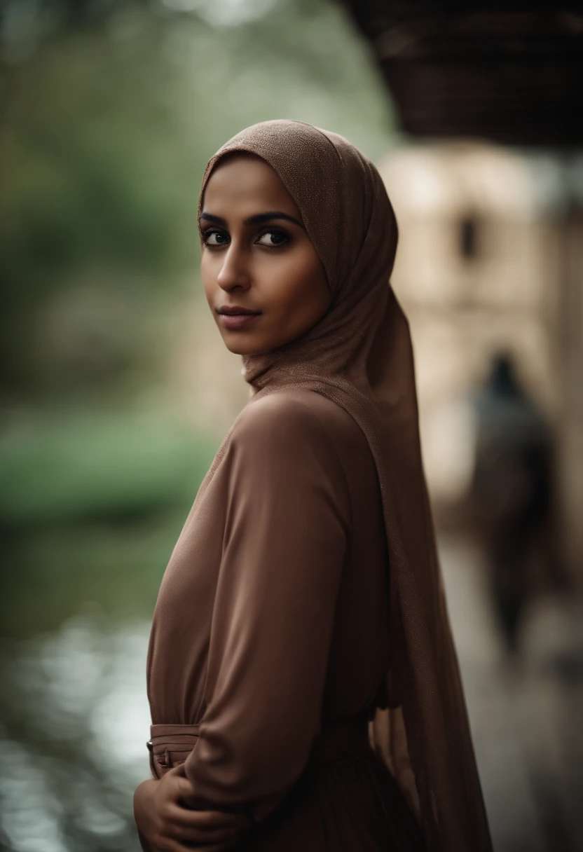 Subject: "Hidden Complexities Beneath the Veil" Style: Photorealism, 8k, DOF Description: Visualize a stunning woman in a hijab, but beneath the surface, reveal intricate trypophobia patterns that are only noticeable upon closer inspection. Achieve a balance between beauty and unsettling complexity.
