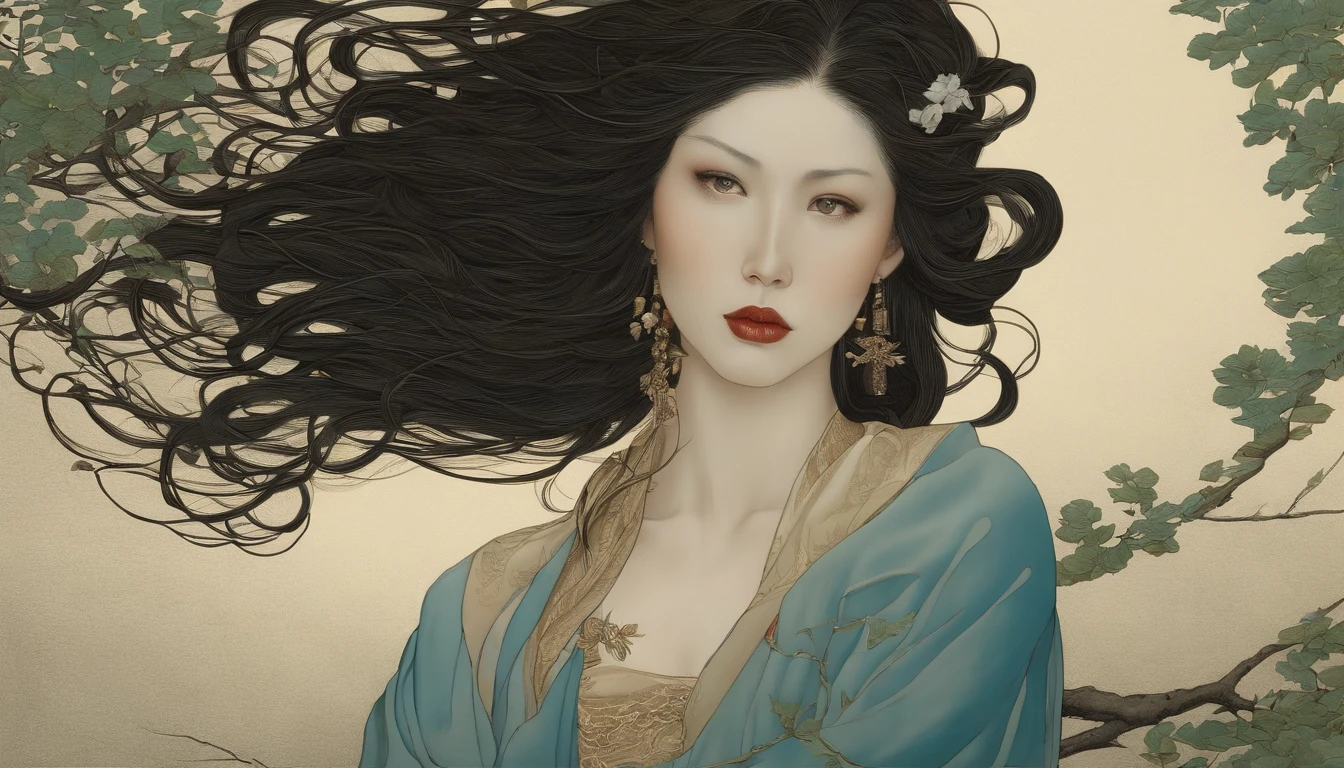 Deus criando o universo, nordic woman, Cabelo Ruivo, Enquadrar Rosto, Piece by Takato Yamamoto, ultra realistic, octane rendering, altamente detalhado, trending on ArtStation, cosmico, simetria, piece of master