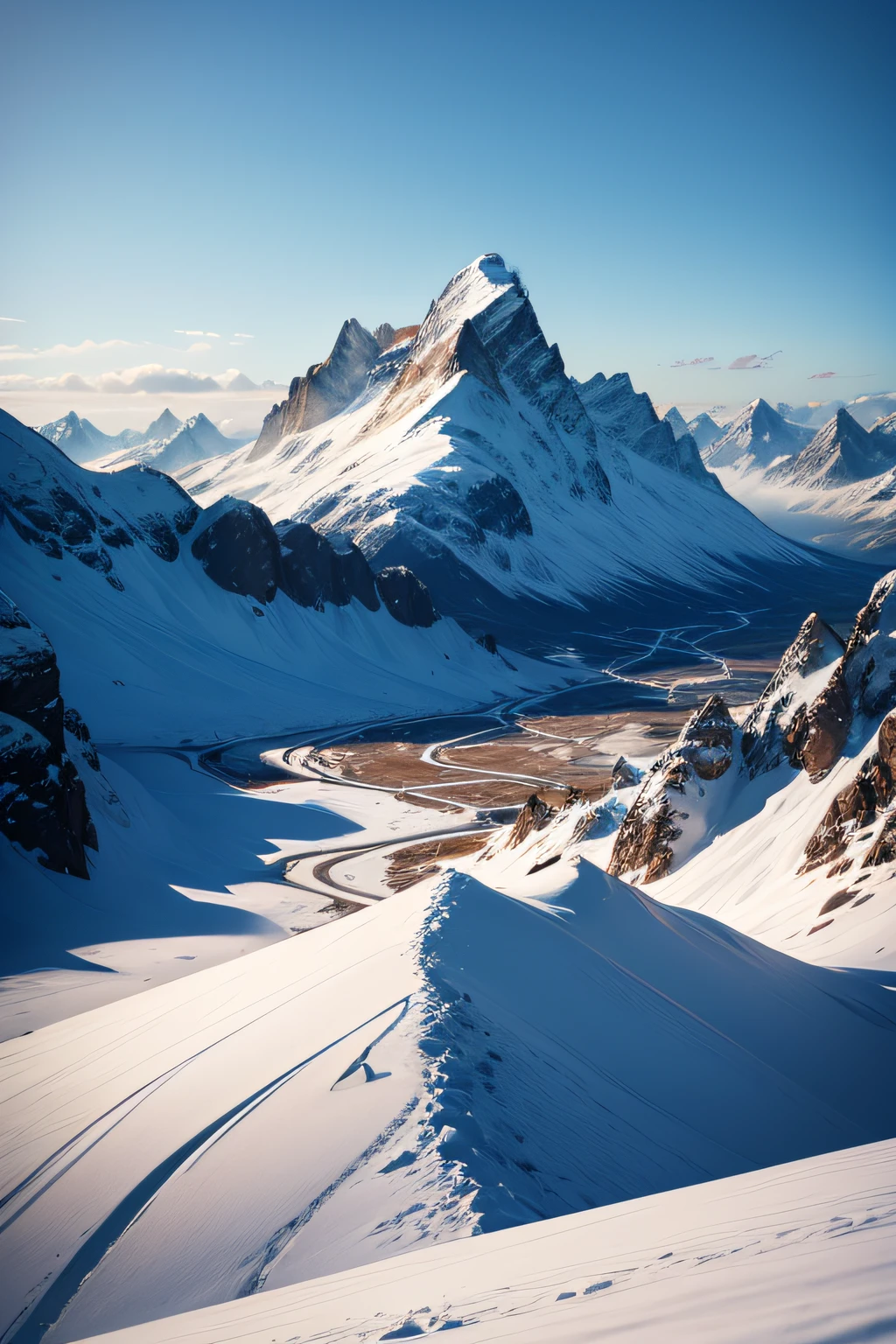 CRIAR IMAGEM REAL DE MONTANHA NOS ALPES