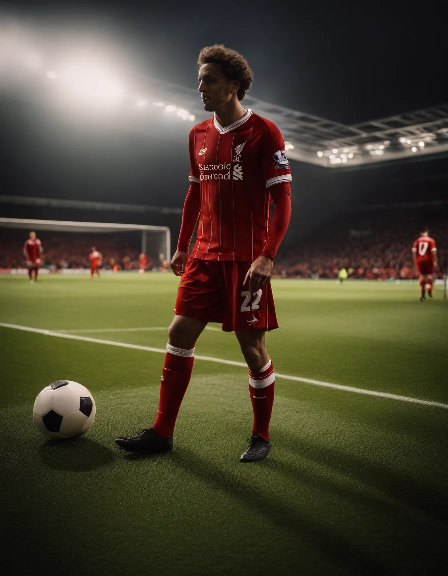 Soccer Player in Liverpool