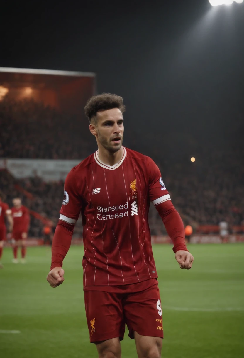 Homem Soccer Player in Liverpool