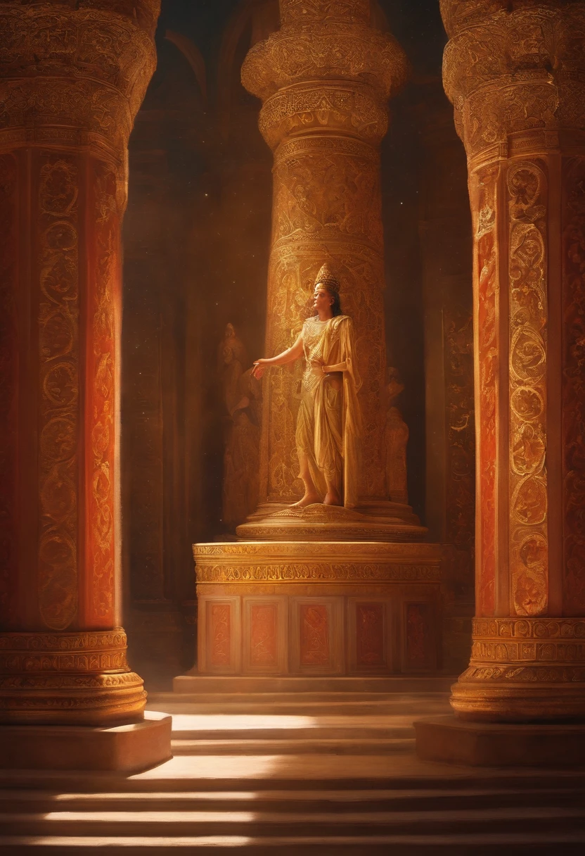 Describe Solomon worshipping other gods in the palace