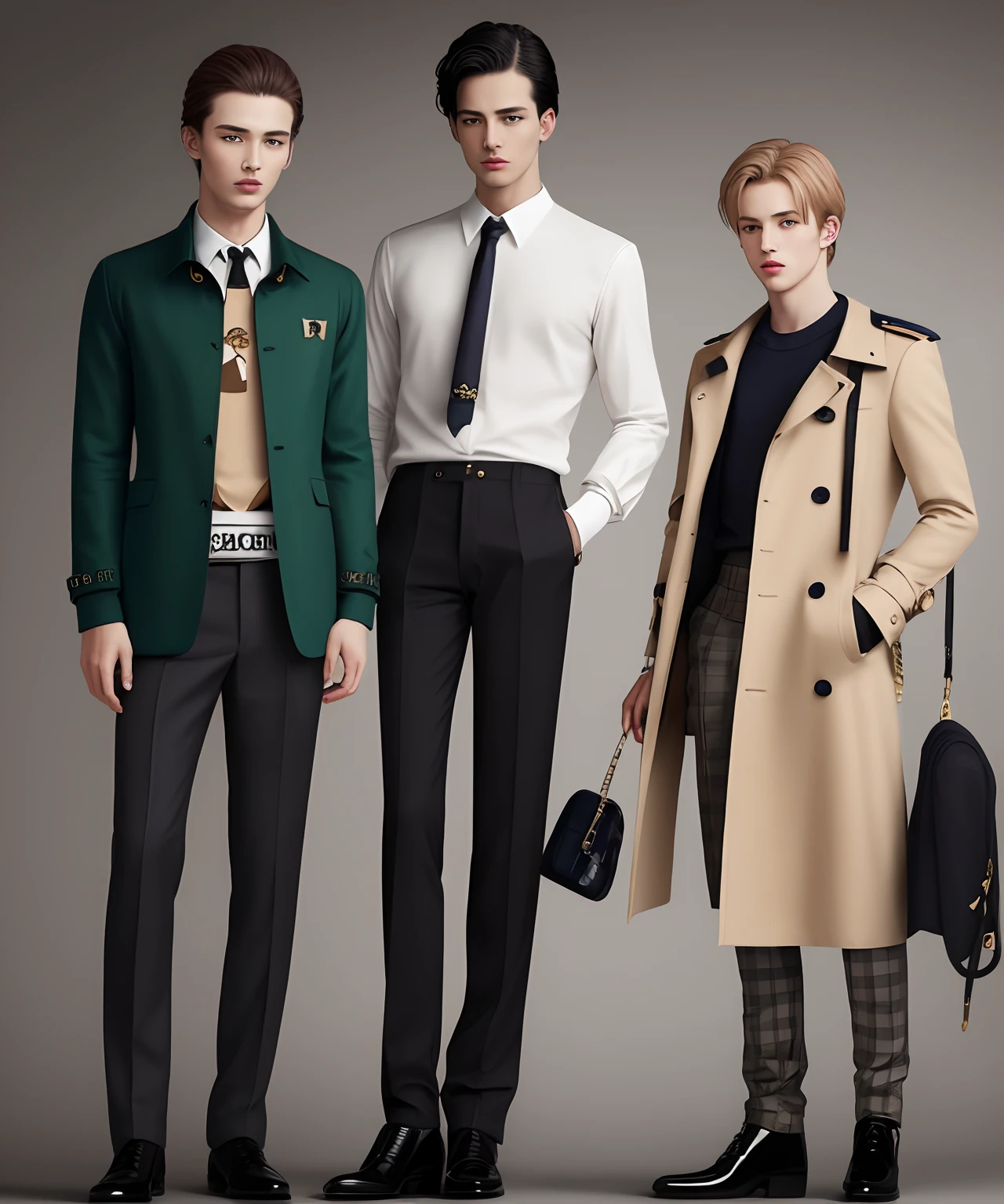 collection of adult clothes with the little prince theme next to Burberry