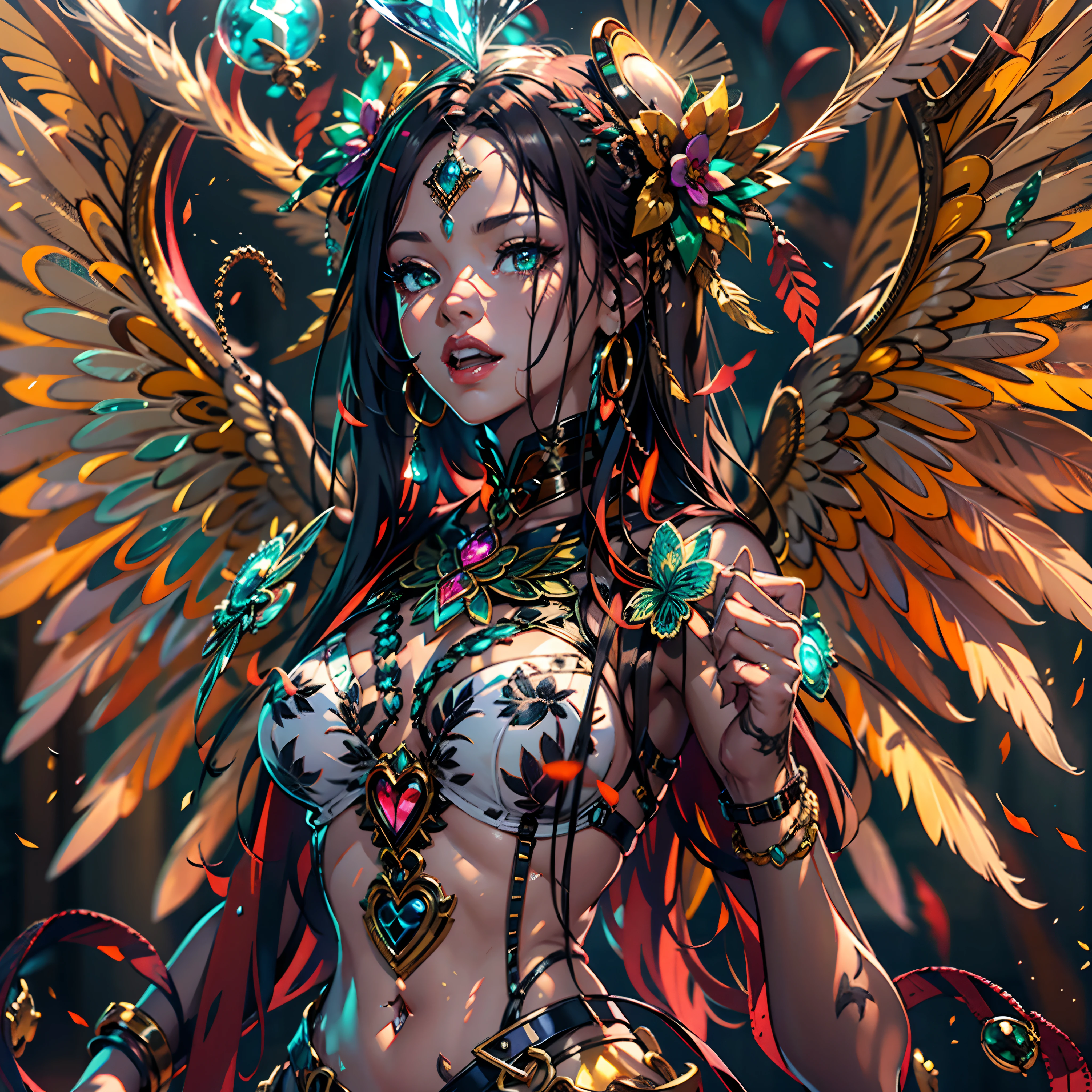 Masterpiece epic Diva Sunlight luminescence volumetric lightning contrast global illumination saturate ultra_high-resolution meticulously intricate analogique pro-photo-realistic ultra_high_quality ultra_high_detail optimal accurate cgi vfx sfx reflex 3dcg max color-coded extreme improved Octane_rendered UHD XT3 64K 32K 16K 8K DSLR HDR unrealengine5 romm rgb pbr 3dcg fxaa blu-ray fkaa txaa rtx ssao enhanced ultra_sharpness ecstatic graduate Will-o'-the-wisp pixie sprite iota garden conceptual angel female Jinx glamour walking Chevaleresque "Rihanna" Cosplay aristocratic Goddess surmounted wings surrounded intertwined feather éblouissantes Valkyrie-wings symmetrical athletic Native tanmed skin african dreads obvious agate perfect divine cheekbones effects reddened embarrassed lazuli gorgeous beautiful_Eyes Brown Pupils Black Iris Turquoise Sapphires Open Mouth Teeth Smiles tongue wet pilot Jacket Floating fringe Pearls Eccentric Cape Levitating Shoulders-Off chemise blanches dentelles clavicules papillotes reveal breasts falling sideboob felt satin orange corsait yellow spinel thick leather skirt soies assortie amples nombril revealing heart belt_chastity crux diamond cadena pubic scarlet pubis-hairy obvious indigo Size silver adorned padlock Gold thighs legs garters Gothic inox boots decorated onyx, Sun urban Outdoor Forest Beholder "medieval" outfits priestess ruby background equirectangular 360 mirror glass reflection monastery opal marble deep path ombre Sundrop lantern decorated dramatic mannequin armor chrome chain flat bands fathoms "Heavy Metal" richly lys rune rose ornate emerald plasma glyph Tourmaline wood leaf Earth engraving lava magic summon monster viceroy incandescent Crystalline invocation creature Queen Bee (EOS R6 135mm 1/1250s f/2.8 ISO400) bees conjuration monarch flowering butterfly dog howling floraison Shiba_Inu CGSCOSITY Hearth Ark Church "Ouroboros" Caduceus Cathedral chef-d' tatoo Bruce_Weber sex girl naked nsfw varied multi etc.