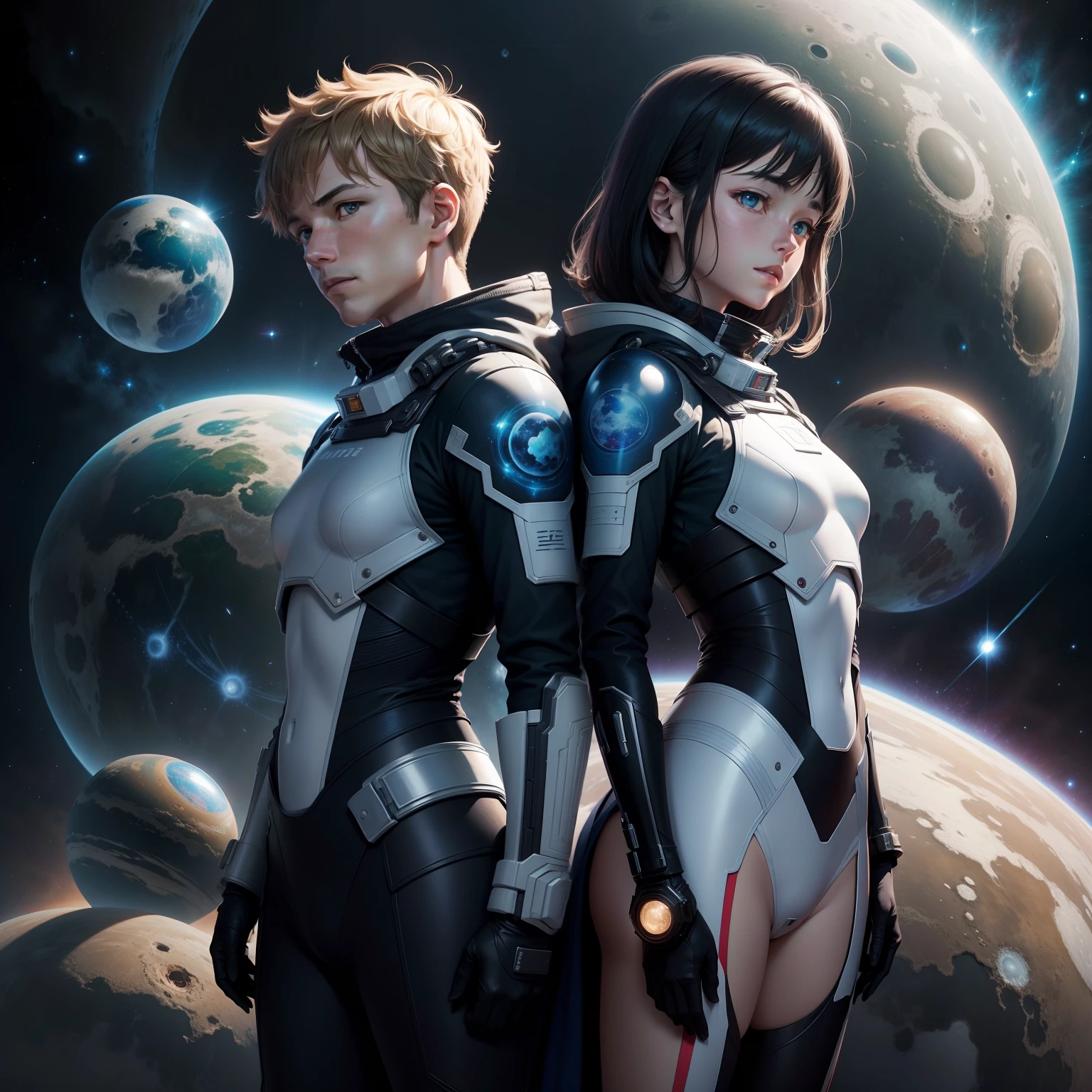 planetes、New planet、kosmos、intergalactic、masterpiece、SFart by、stele、超A high resolution、HD Images、