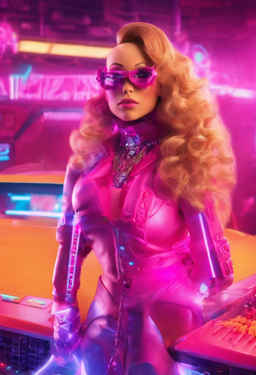 Mariah Carey with the Barbie the movie outfit, very feminine and beautiful