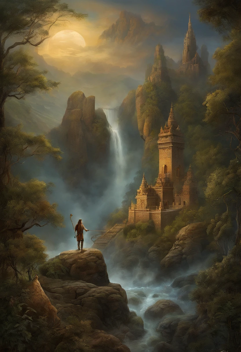 Obra maestra, La mejor calidad, Ultra detallado, 插圖, Monje budista rezando, Una gran estatua de piedra de Buda en la distancia, solamente, fantasy, volador, escoba, cielo nocturno, al aire libre, magica, Hechizos, luna, Estrellas, nubes, viento, cabo, palo de escoba, resplandeciente, Misterioso, encantador, Caprichoso, frisky, aventurero, libertad, maravilla, fantasi, determination, habilidad, velocidad, movimiento, energy, realismo, Naturalista, Figurativo, representacional, belleza, Fantasy culture, Mythology, Cuentos de hadas, Folclore, Leyendas, Brujas, Asistentes, magical creatures, fantasy worlds, compositing, escama, primer plano, middle ground, fondo, perspectiva, luz, Color, textura, detalle, belleza, maravilla.