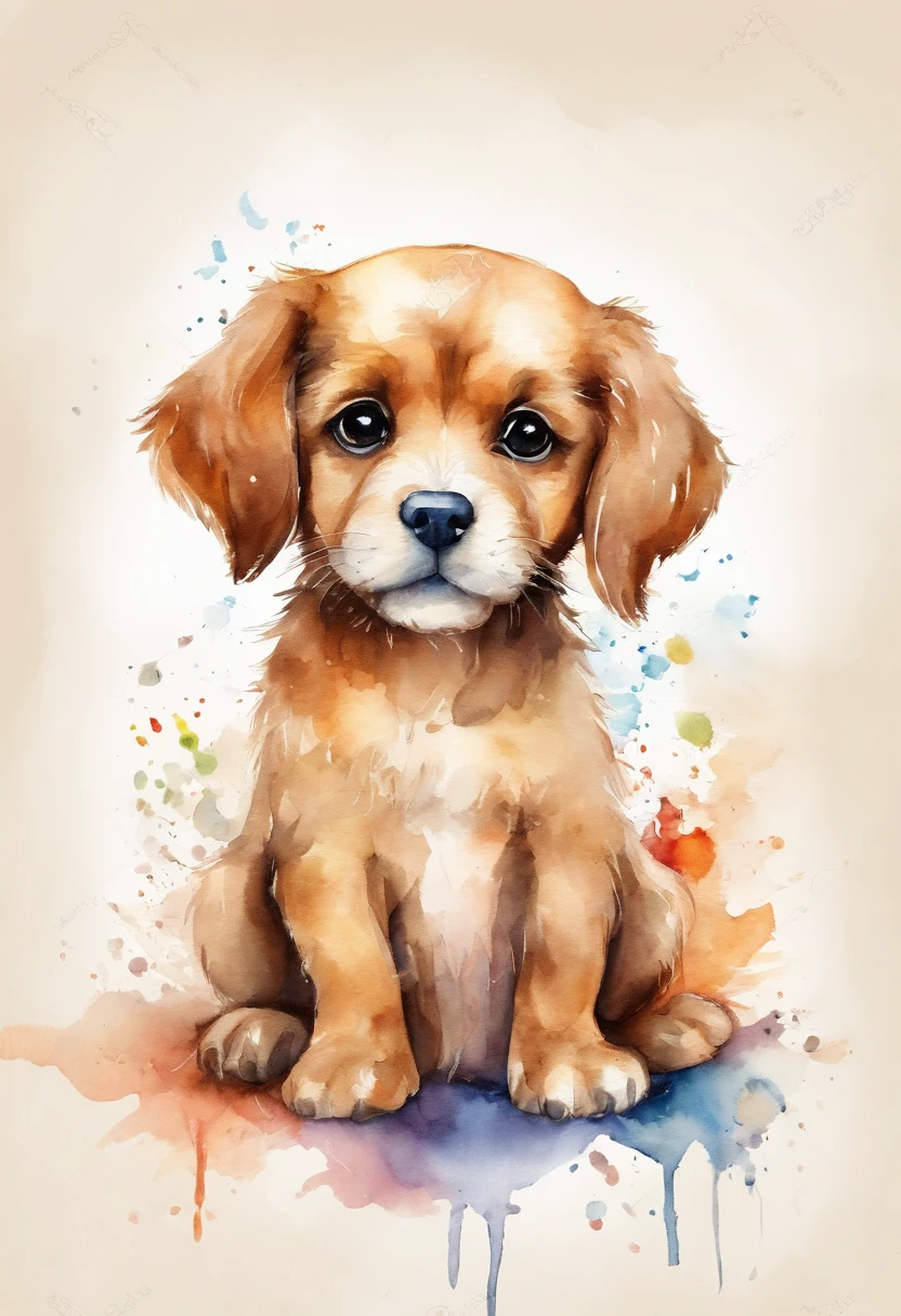 puppy,fofinho, chibi, fundo simples, adorable animal, kawaii