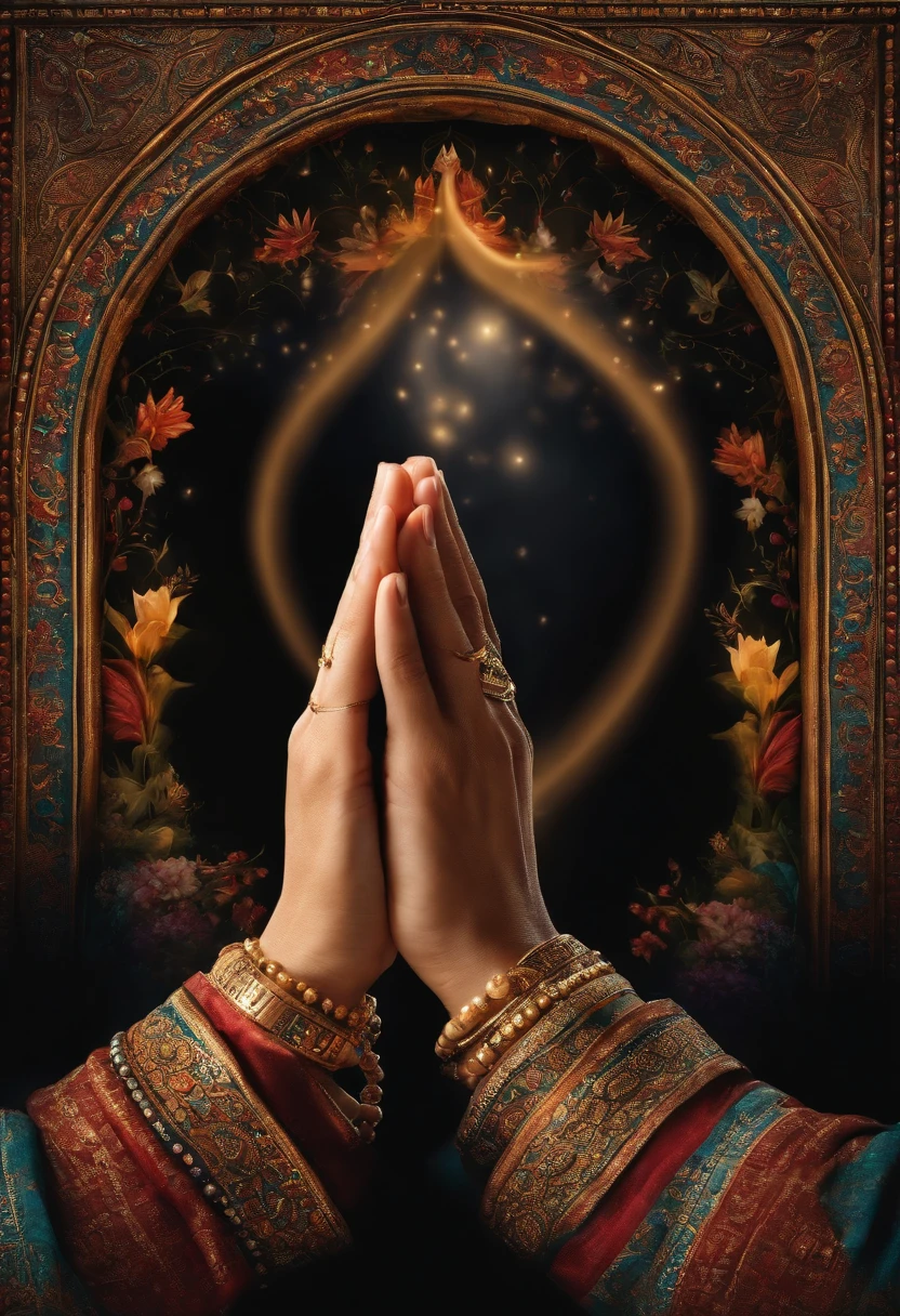 Image of hands together in prayer position can be a powerful representation of prayer practice.