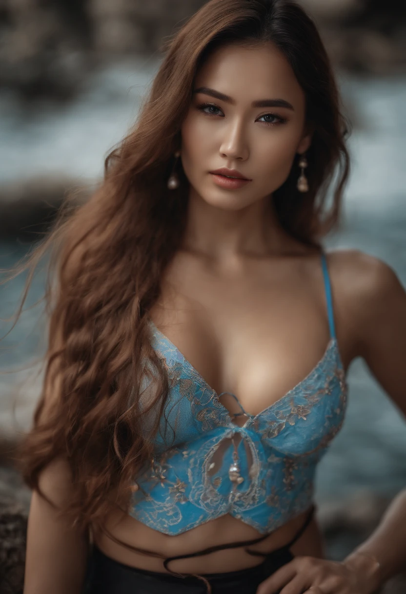 cinematic photo artwork,unity 8k wallpaper,ultra detailed,aesthetic,masterpiece,best quality,photorealistic,entanglement,mandala,entanglement,entanglement,1girl,cowboy shot,Beautiful Korean girl with big breasts and big ass,dynamic angle,chaos The most beautiful form, elegant, Brutalist design, vibrant colors, romanticism, atmospheric. 35mm photo, film, bokeh, professional, 4k, highly detailed, skin detail realistic, ultra realistic, long hair, straight hair, eye detail, blue eyes, light in eyes, shiny skin, japanese hot: colorful bikini