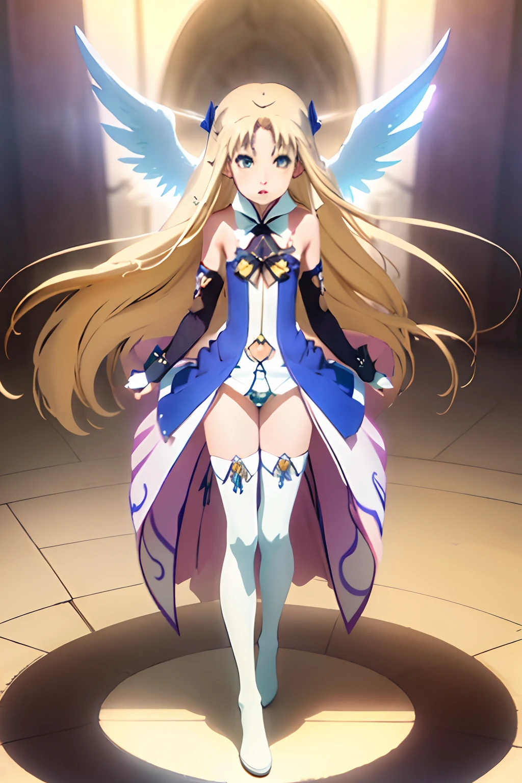 Anime - Style illustration of a woman with white hair and angel wings, Deidad de pelo blanco, of beautiful angel, full - body majestic angel, Tendencias en ArtStation Pixiv, Tendencias en CGVatstation, of an beautiful angel girl, por Yang J, rossdraws global illumination, Diosa del anime, Fanart Mejor ArtStation, WLOP RossDraws, :: RossDrew. Anime - Imagen de estilo de una mujer vestida con un vestido blanco con alas, angel knight girl, Diosa del anime, anime fantasy illustration, as a mystical valkyrie, anime epic artwork, Deidad de pelo blanco, Anime Art Wallpaper 8K, Arte oficial de alto detalle, Anime Art Wallpaper 4K, Anime Art Wallpaper 4K, grandes alas blancas brillantes, Epic angle and pose