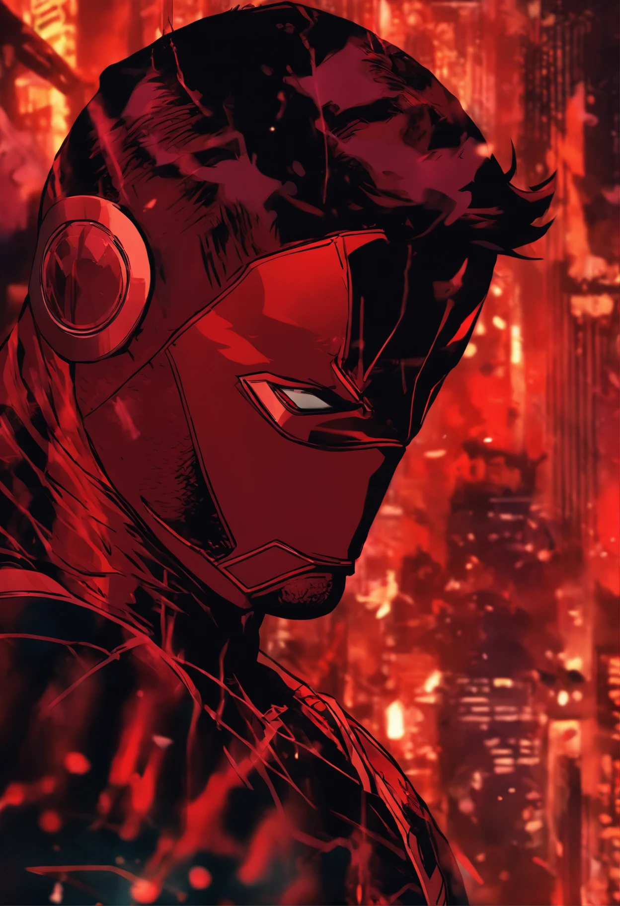 Daredevil as a teenager red suit