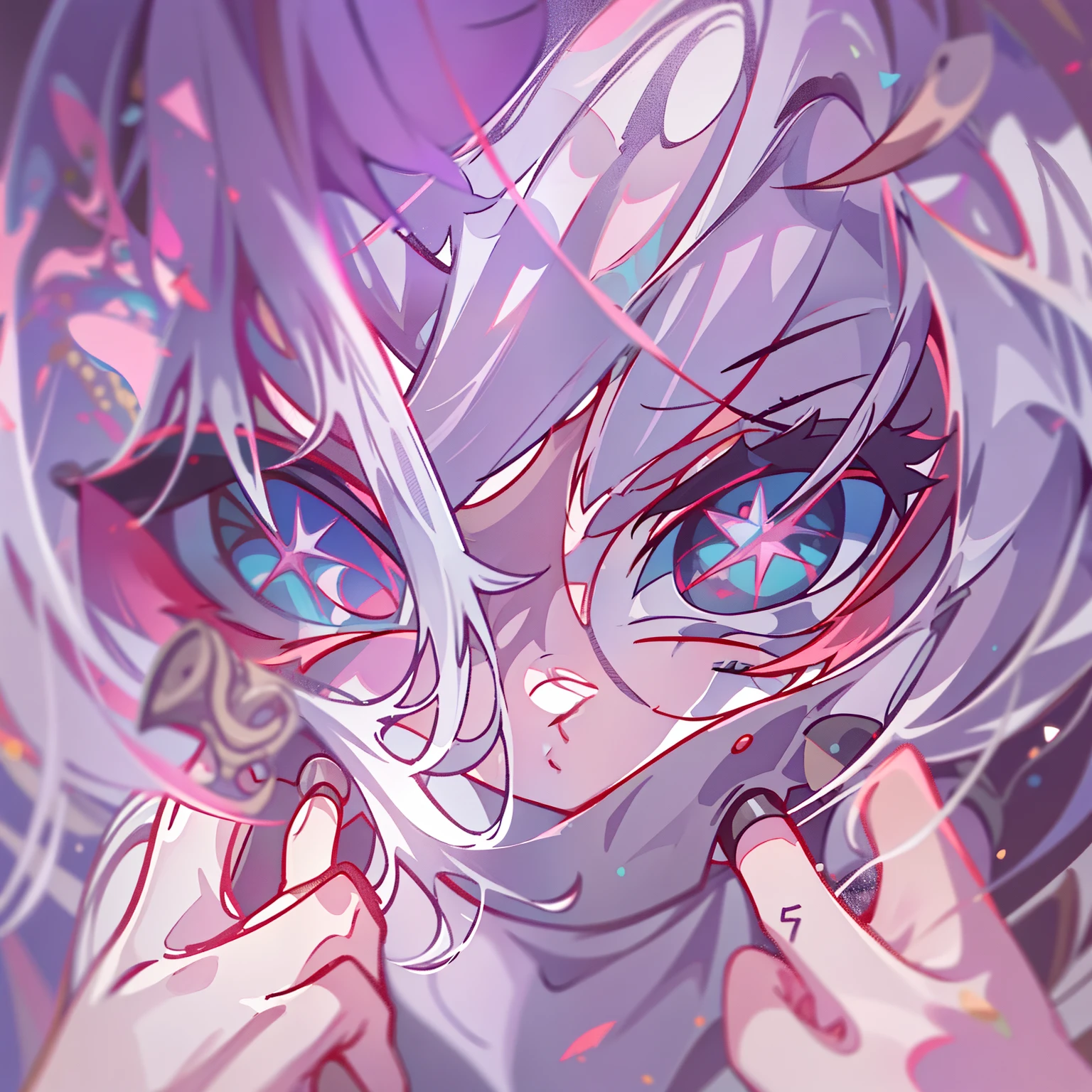 (melhor qualidade: 1.0), (super high res: 1.0), (personagem extremamente detalhado), detailed hands, chifres, Cabelo extremamente detalhado, ((cabelo curto)), ((Cabelo branco)),((mechas pretas)), olhos extremamente detalhados, olho com cores diferentes, Heterocromia, olho direito branco, olho esquerdo preto, corpo inteiro, 2D, Arte de Anime, medieval, RPG, corada, envergonhada, sorrindo
