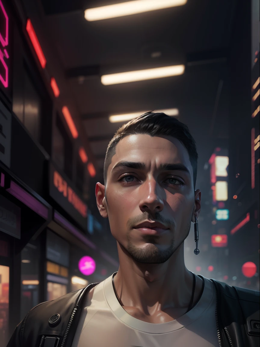 Change background cyberpunk, handsome boy, realistic face,8k, ultra realistic ,don't change the face