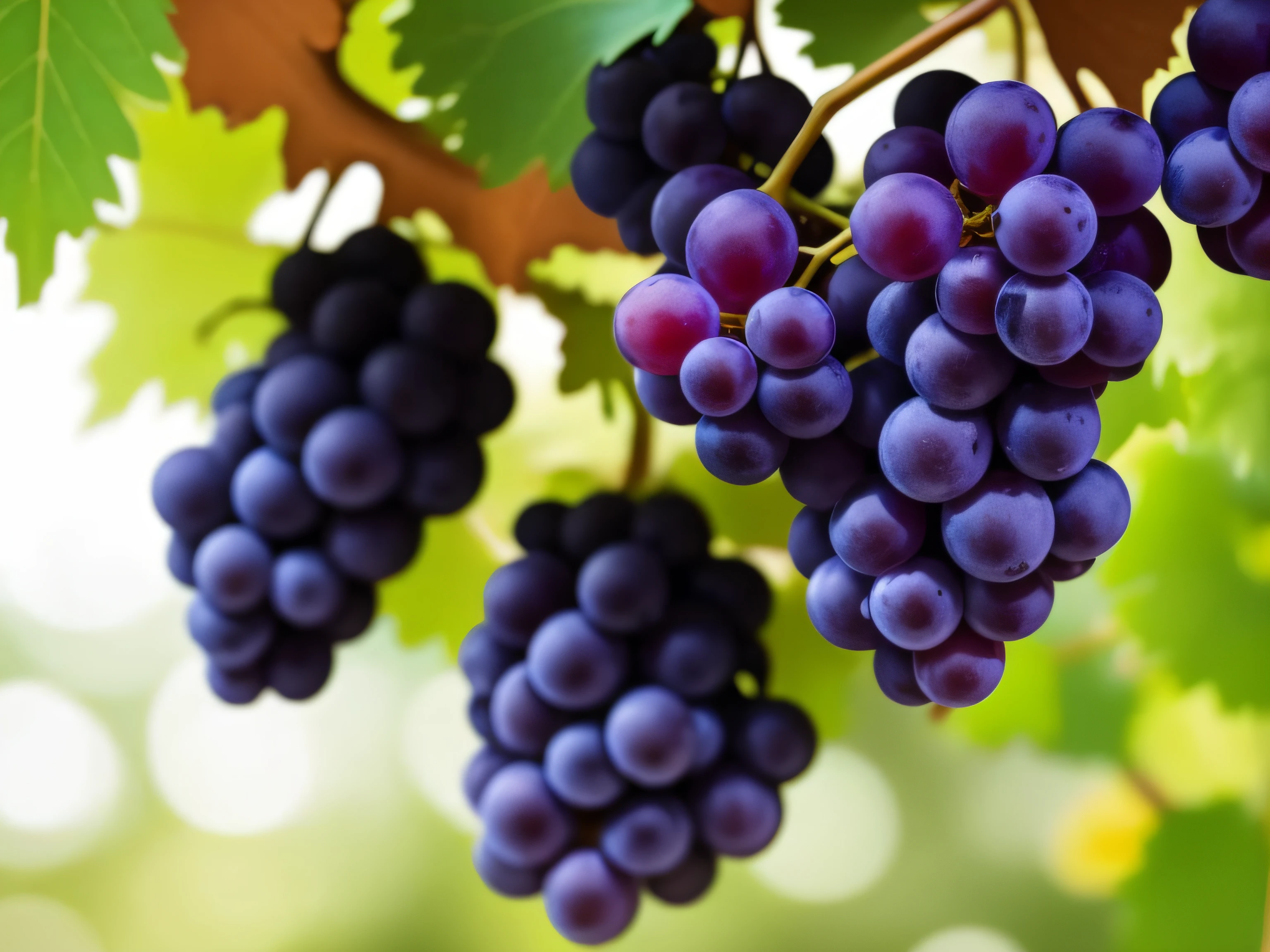 grapes、vine、Grape fruit、Looks delicious